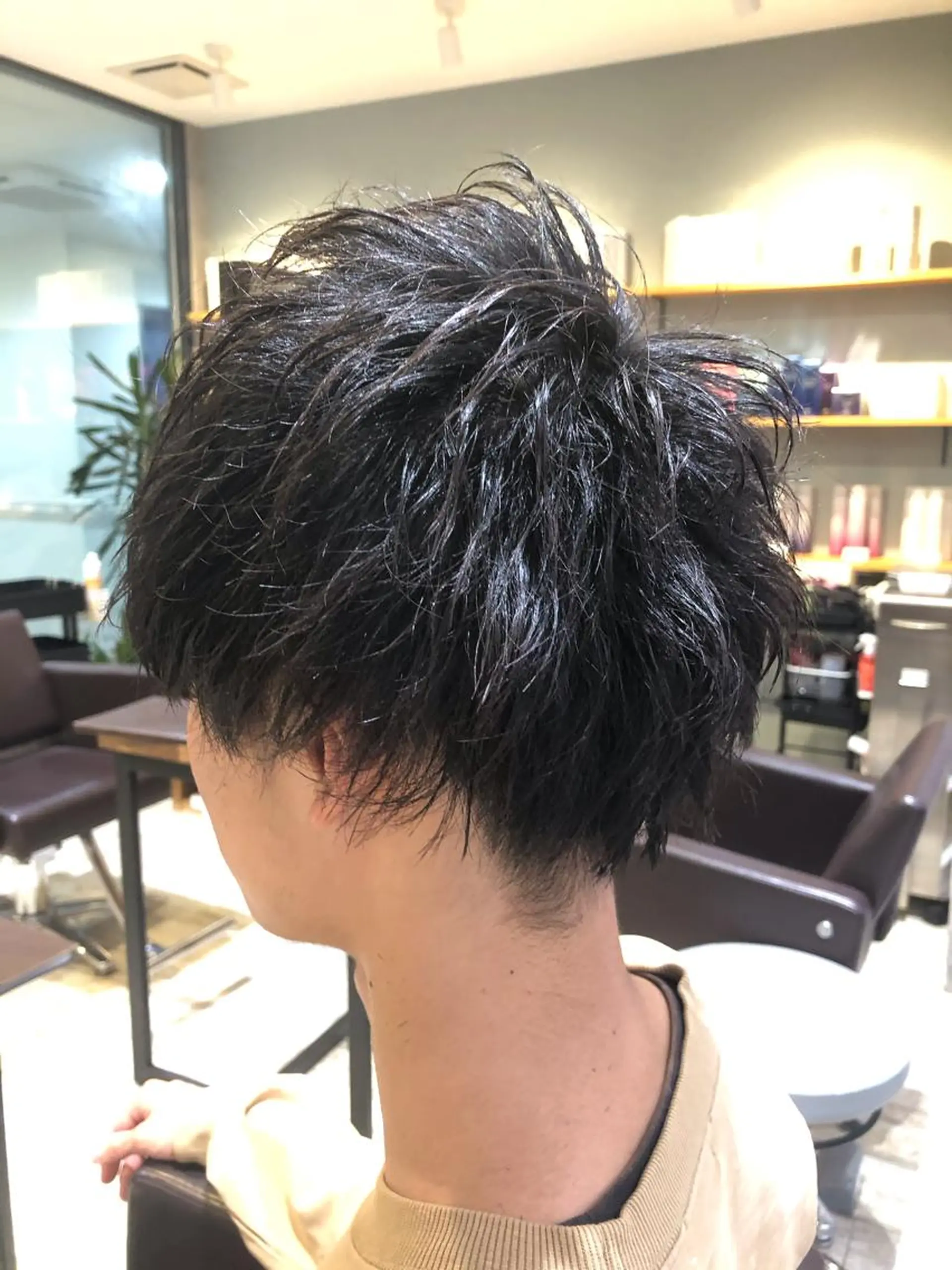 ショート カラー パーマ ヘアアレンジ メンズ キッズ ネイル マツエク・マツパ メンズネイル カット EnBlesS西宮 マンツーマン神道有基のヘアスタイル
