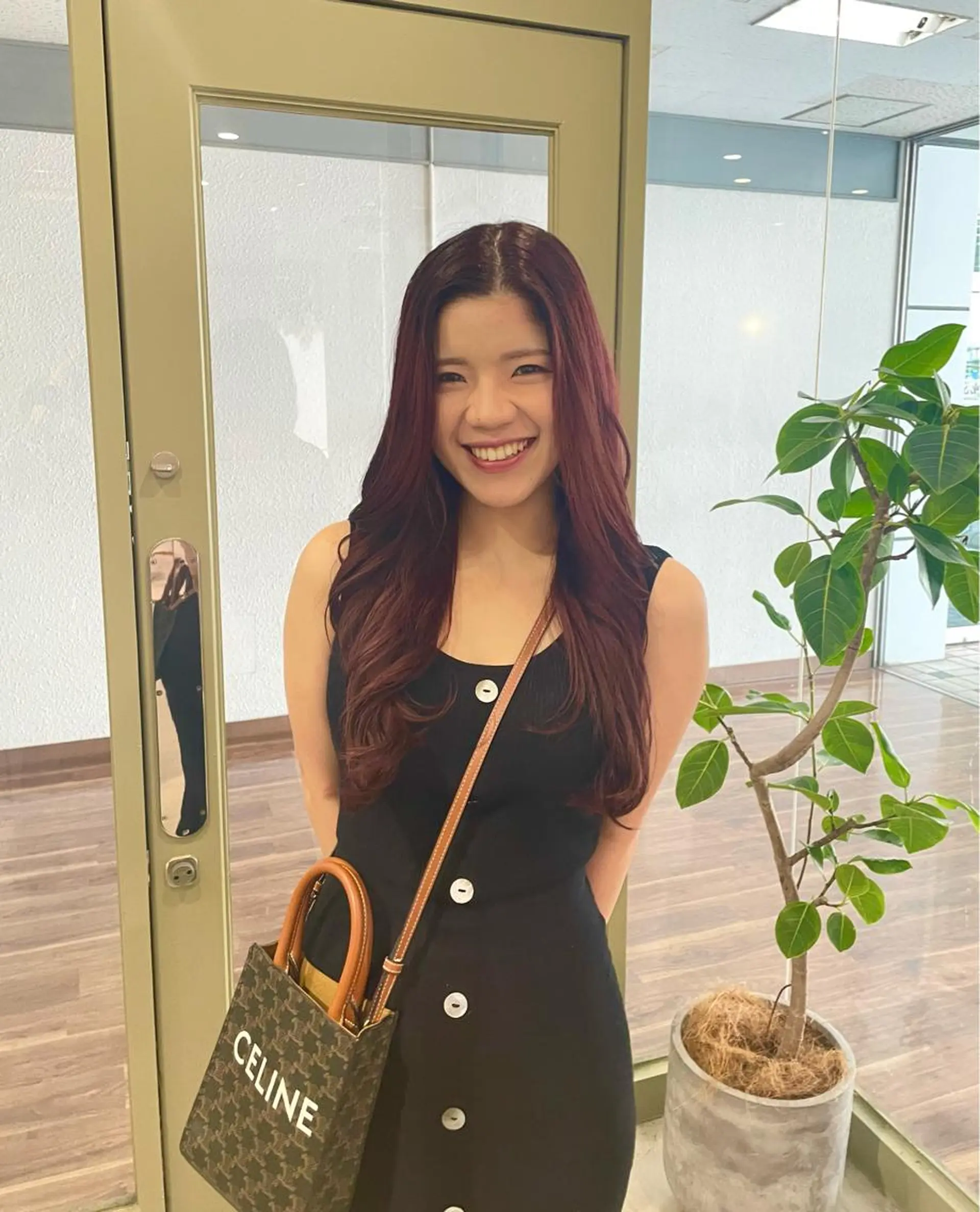 カラー カットパーマモデル 山中 遥のヘアスタイル