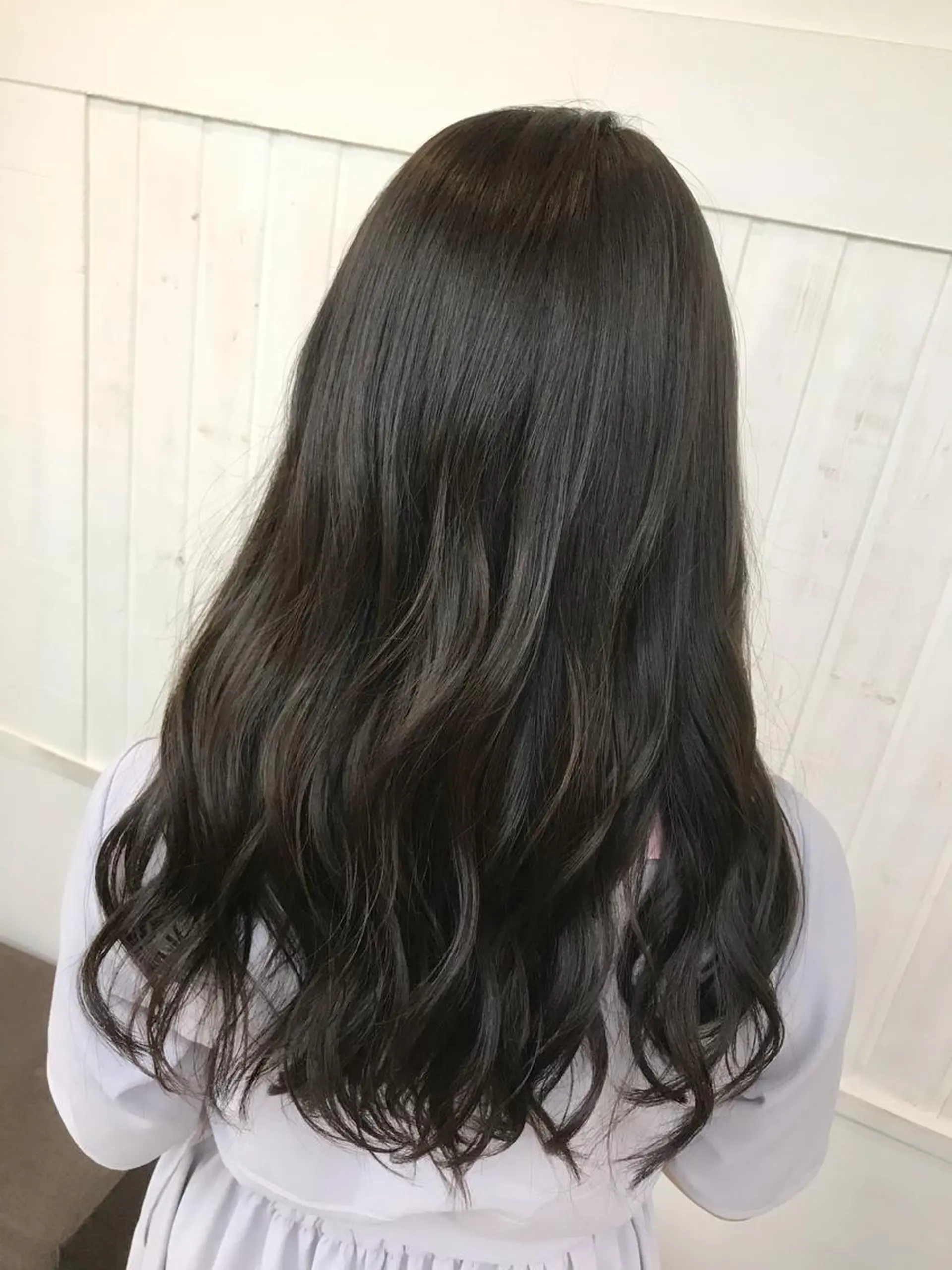 セミロング カット ヘアカラー トリートメント 永井 貴之のヘアスタイル