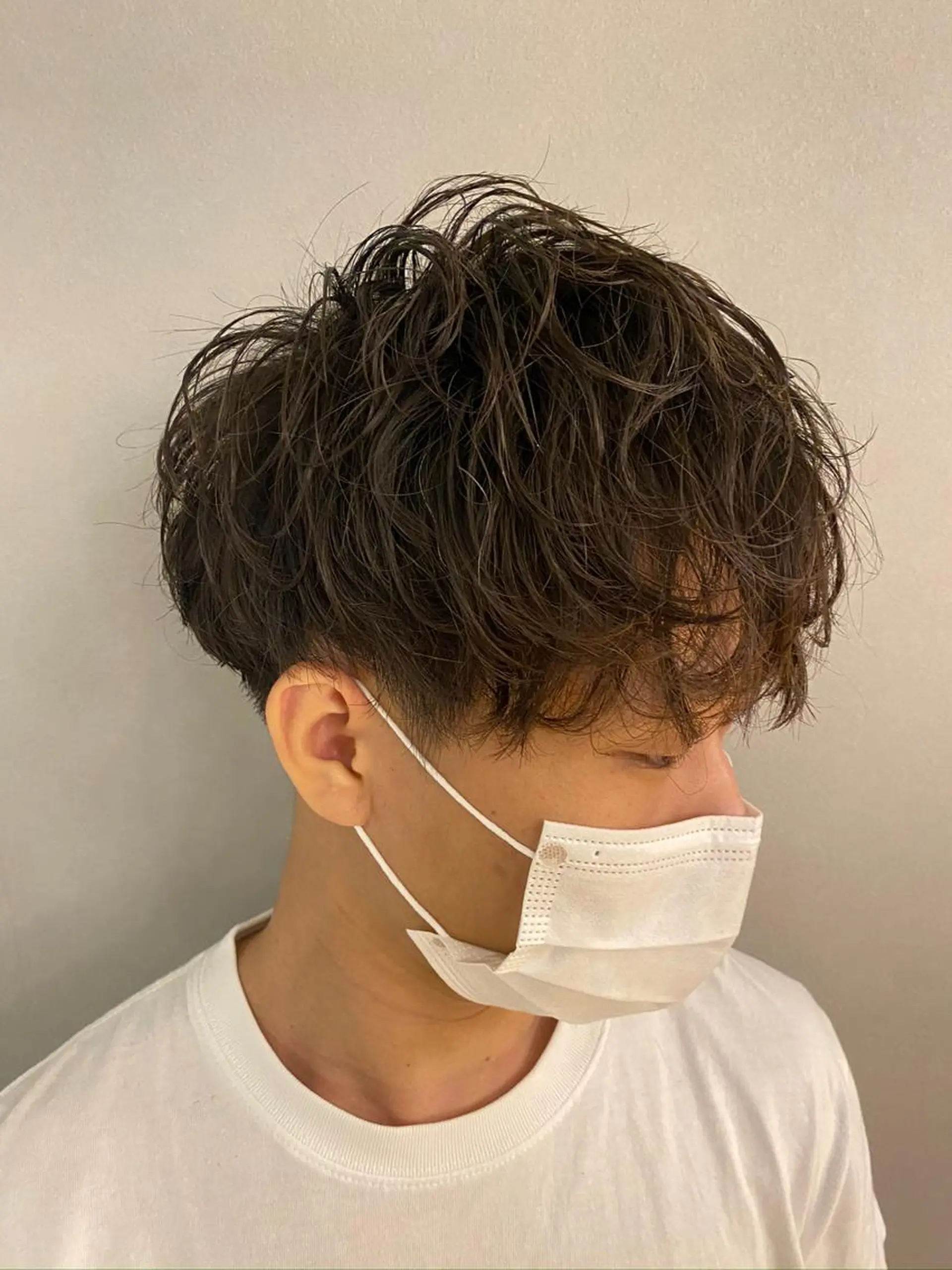 ショート パーマ メンズ 梅田茶屋町メンズ 専門美容師 山元一平のヘアスタイル