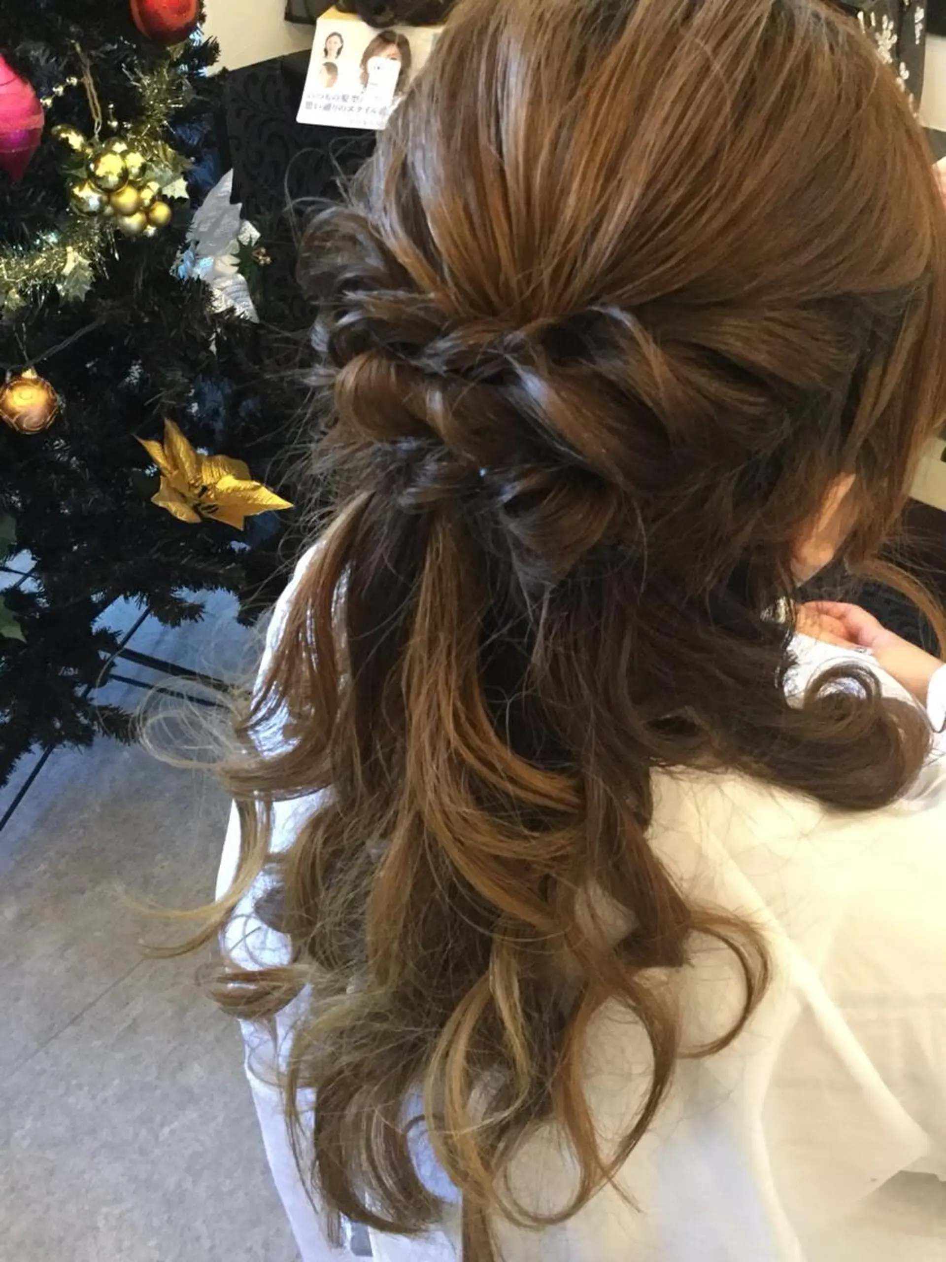 ヘアアレンジ ハーフアップ 小野岡 潤子のヘアスタイル