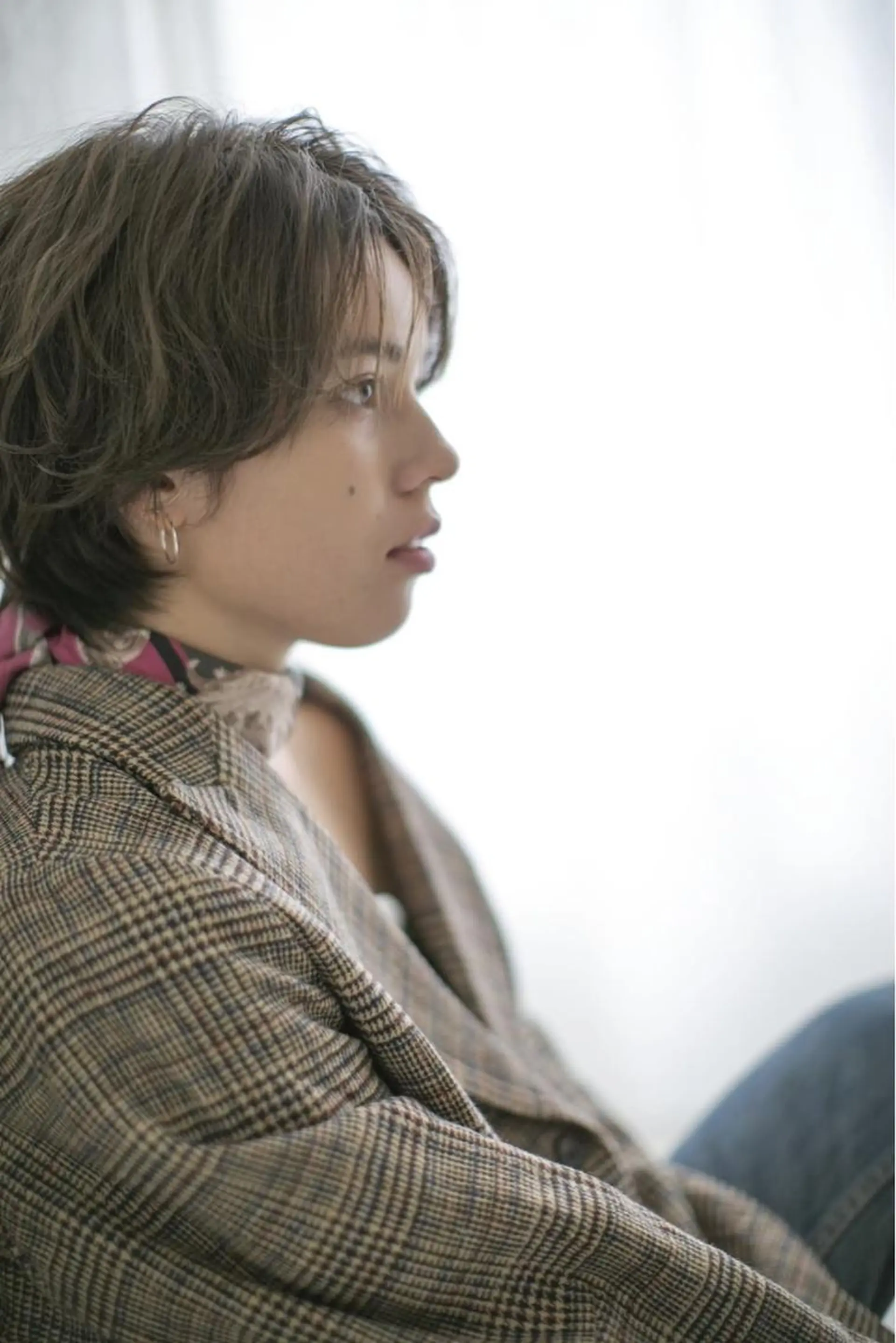 ショート 髪質改善ストレート、 カラー清野雄大のヘアスタイル