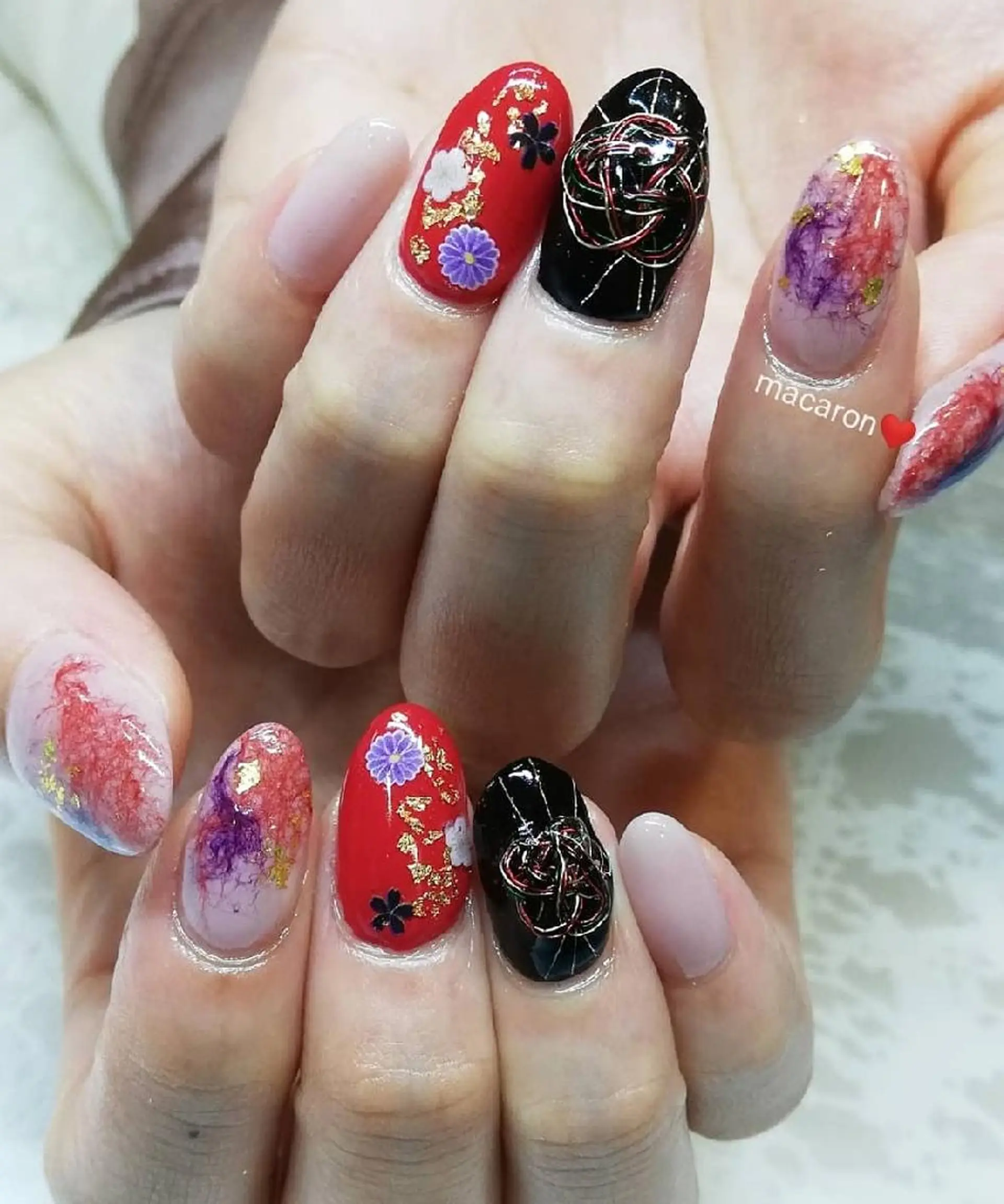 ネイル nail salon macaron のネイルデザイン