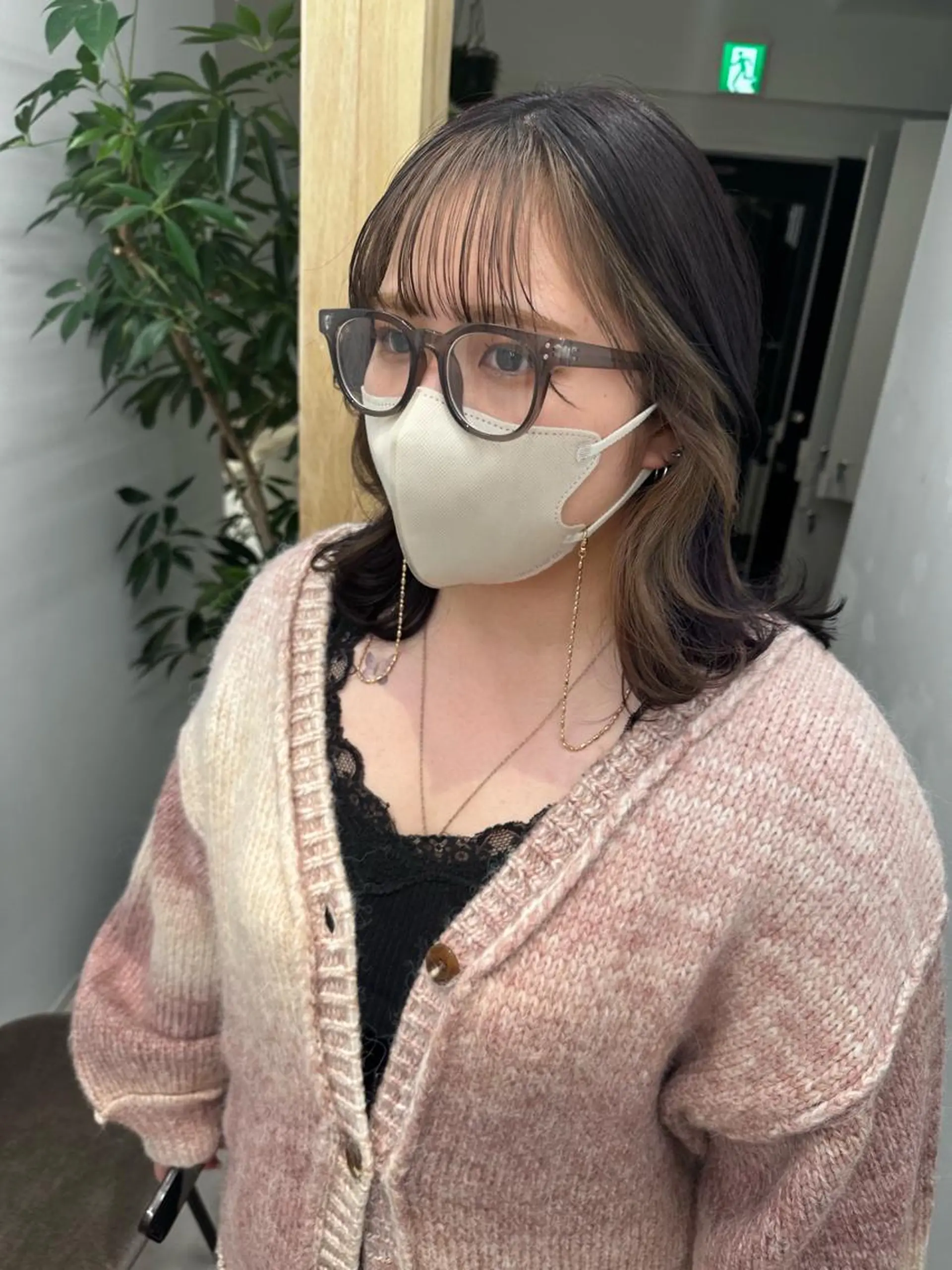 ミディアム カラー REINA☁️透明感 カラー/ぷつっと♡のヘアスタイル