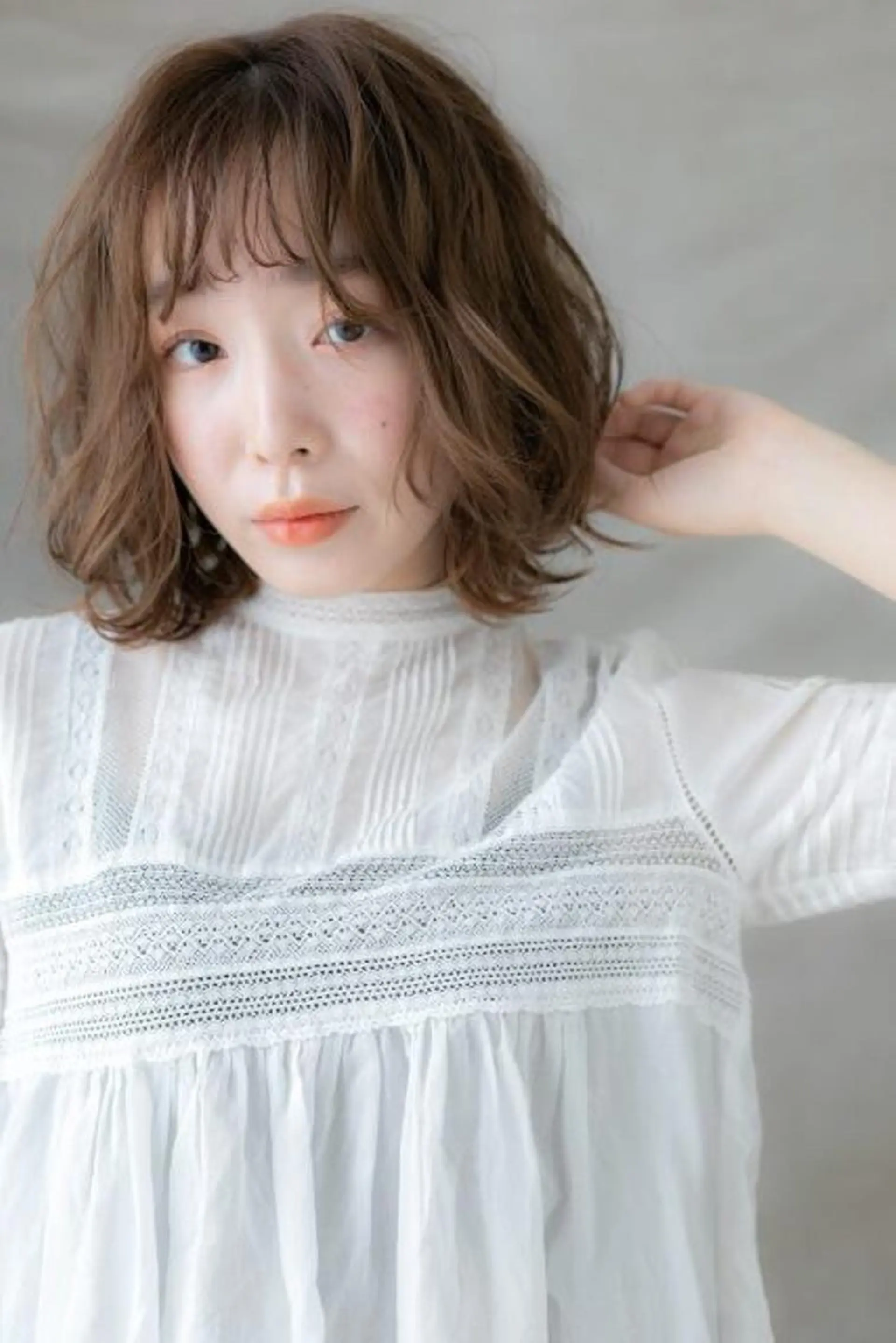 ミディアム パーマ 出川 宙☘️のヘアスタイル