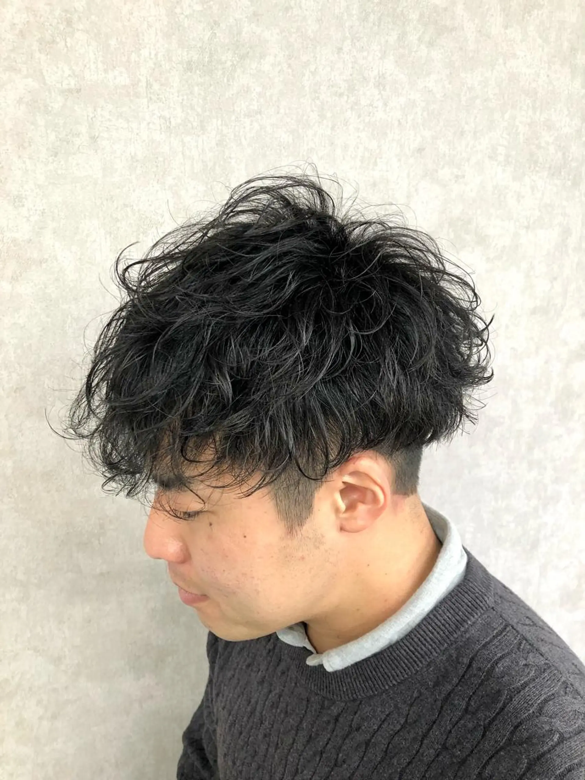 パーマ メンズ カット トリートメント ショート、韓国メンズ ヘアのかつらぎのヘアスタイル