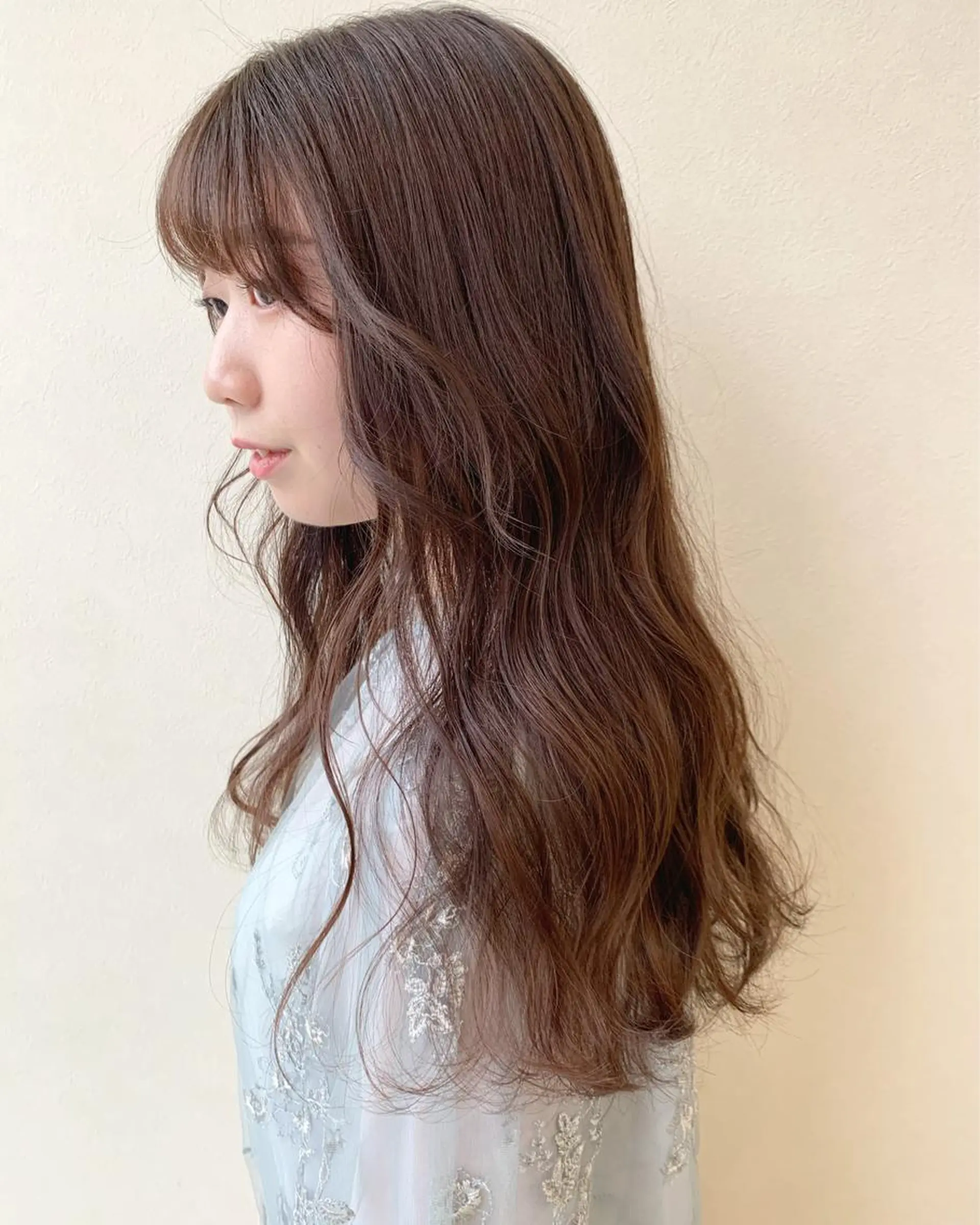 ロング カラー 立川 奈那子のヘアスタイル