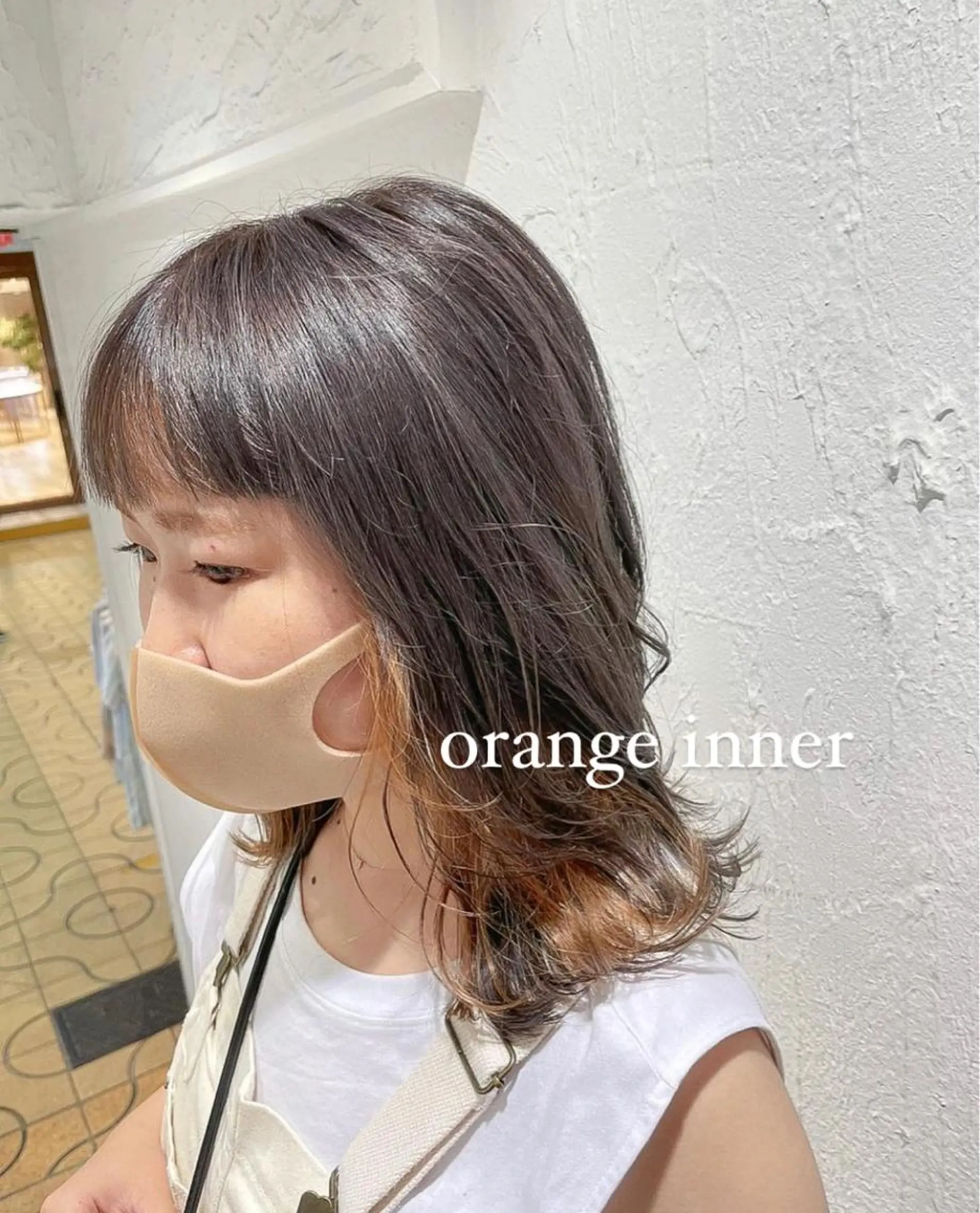 ミディアム くびれヘア 似合わせカット 小顔カット ヘアカラー トリートメント カラー得意【梅田】 瀧本友梨乃のヘアスタイル