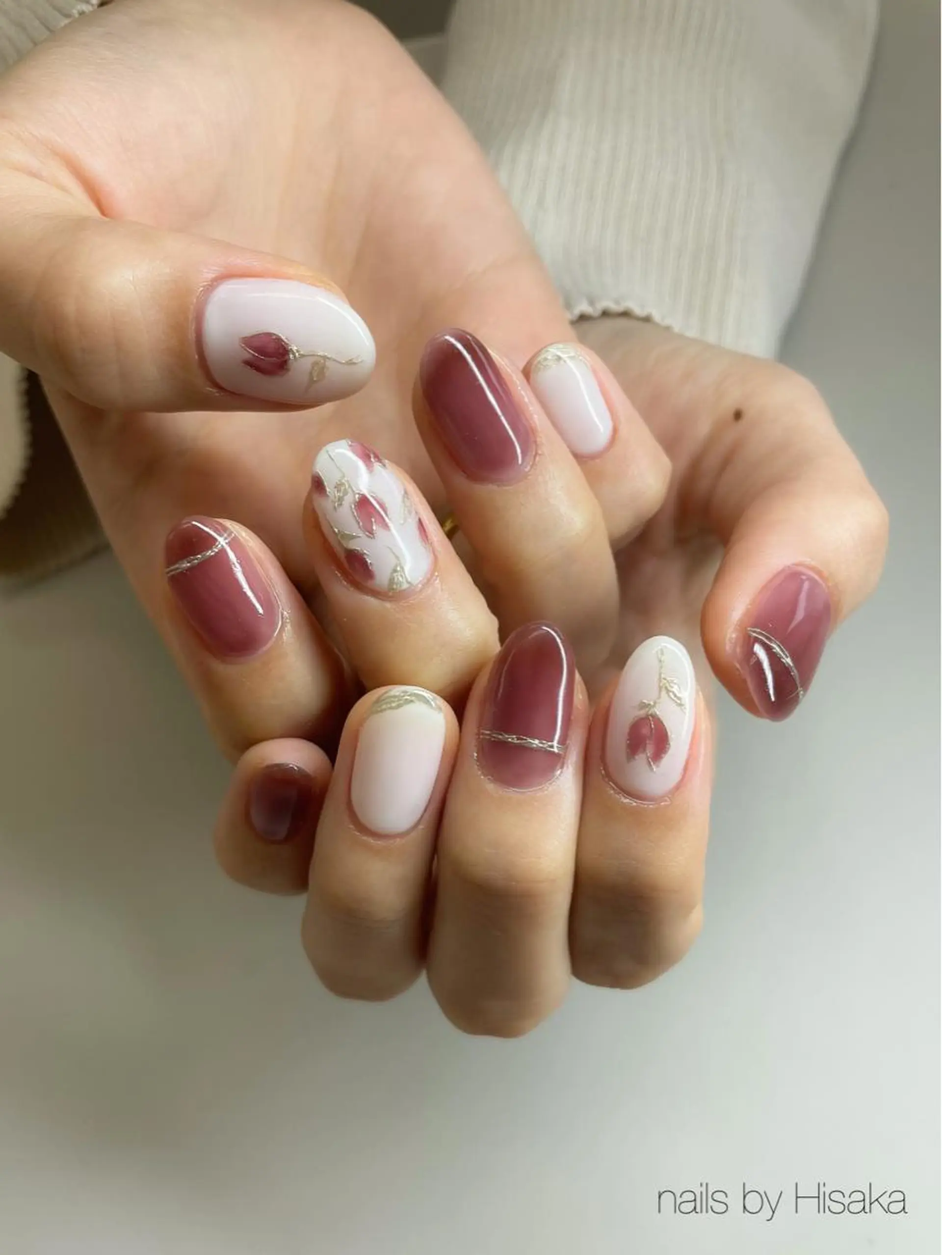 ネイル ハンドネイル Hisaka Mikiのネイルデザイン