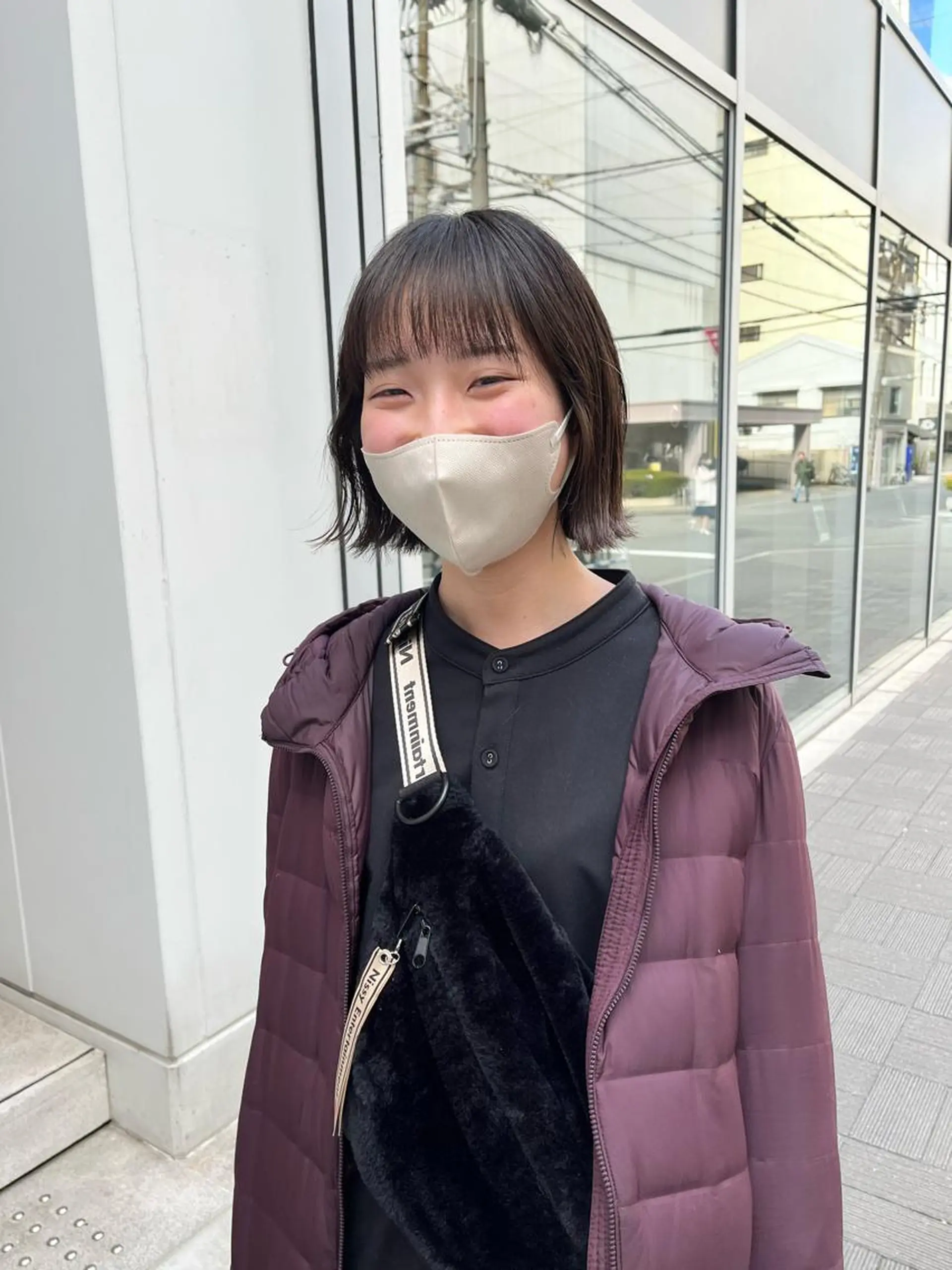 ショート 切りっぱなしボブ ボブ 外ハネヘア カット ショート/パーマ/ カラー/FUKOのヘアスタイル