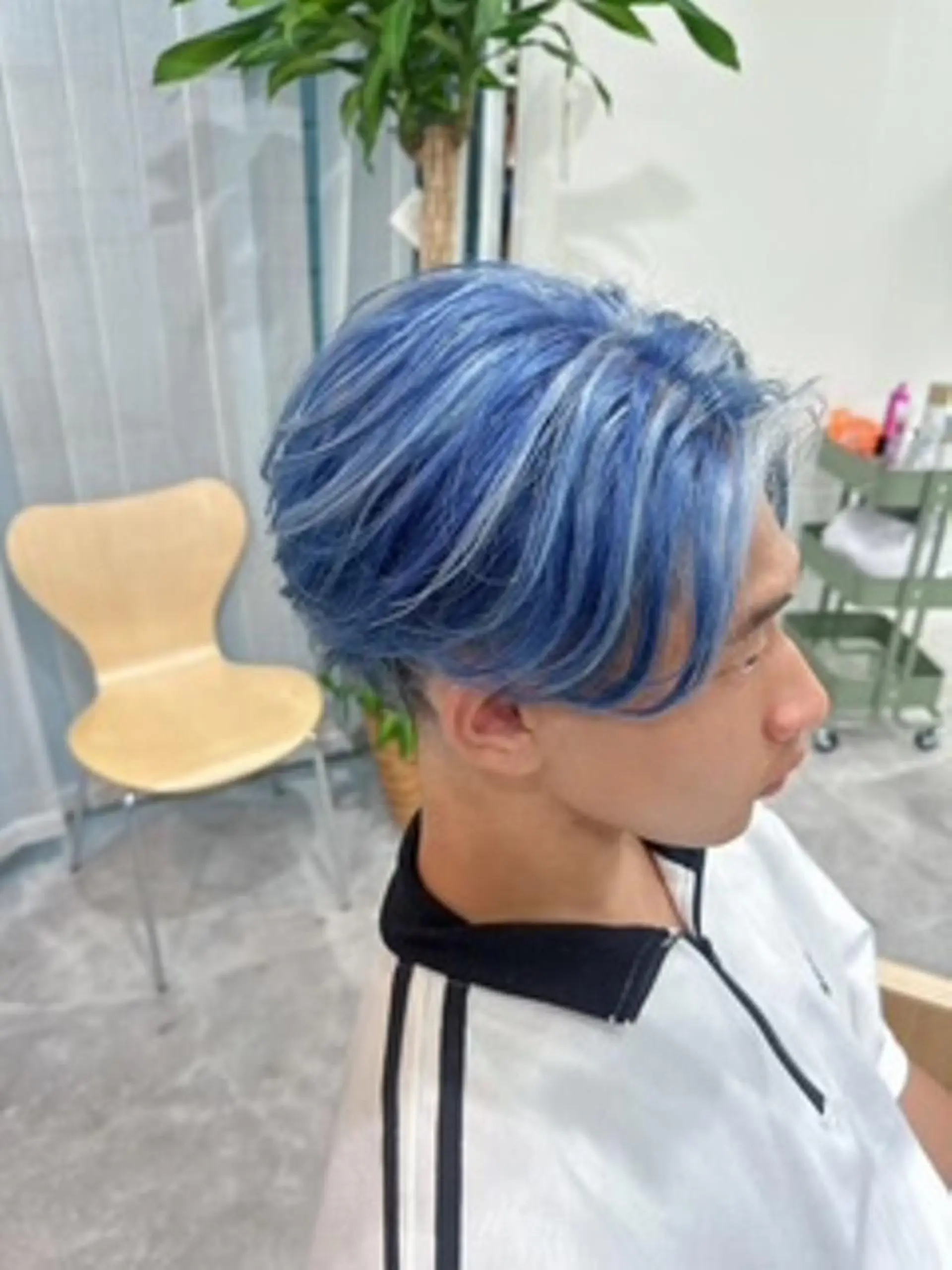 ショート メンズ ヘアカラー トリートメント ヘアセット ヘアテラス エムナラテンのヘアスタイル