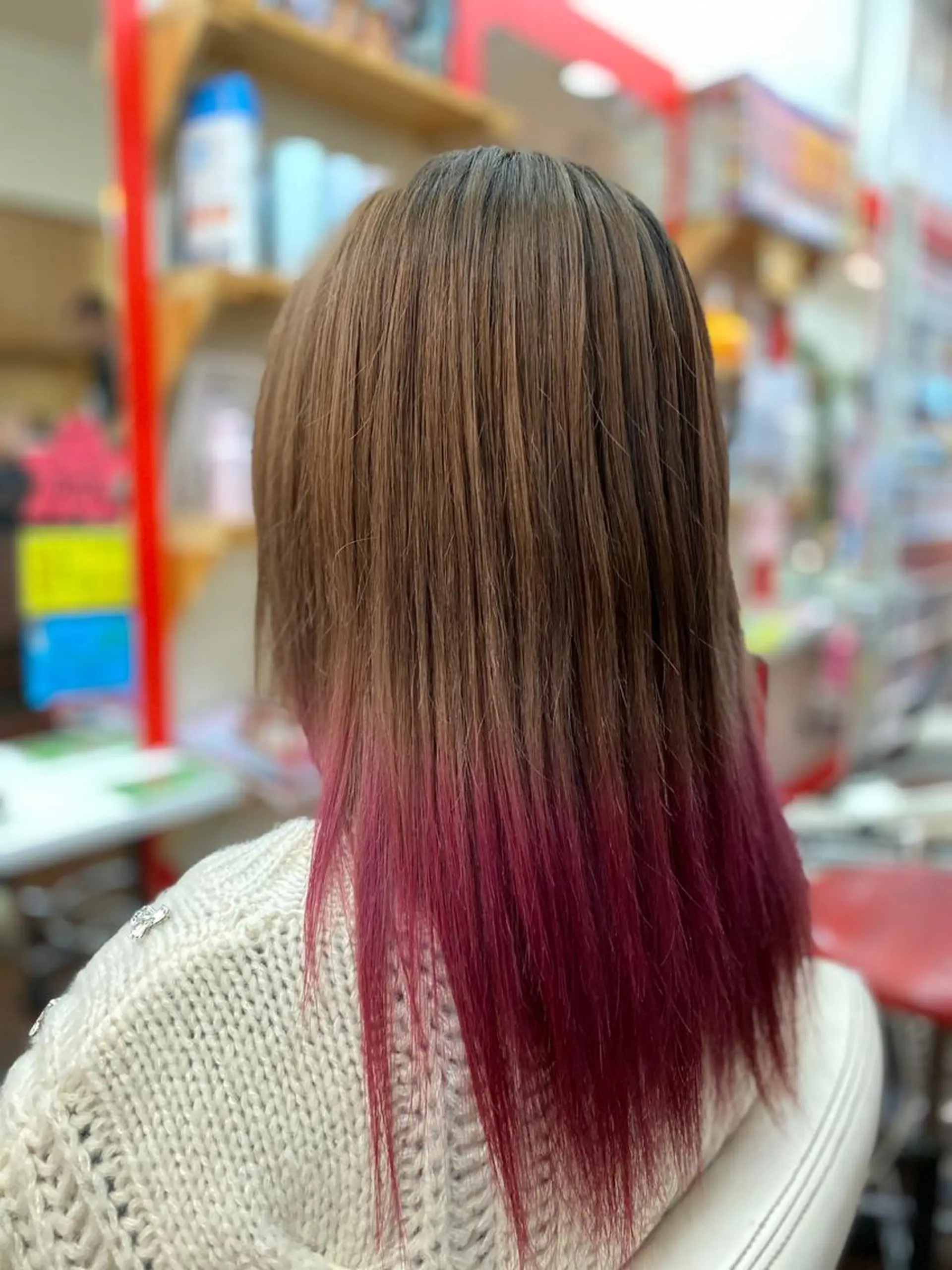 ミディアム ゆぴ☾‪/推しカラー /ハイトーンのヘアスタイル