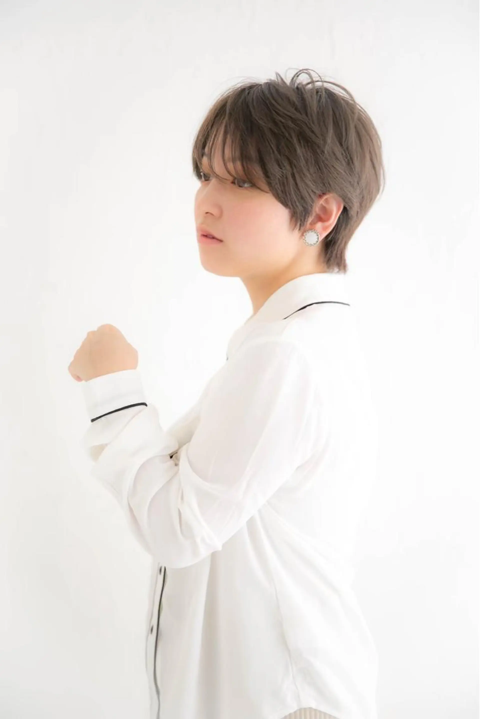 ショート 髪質改善ストレート、 カラー清野雄大のヘアスタイル