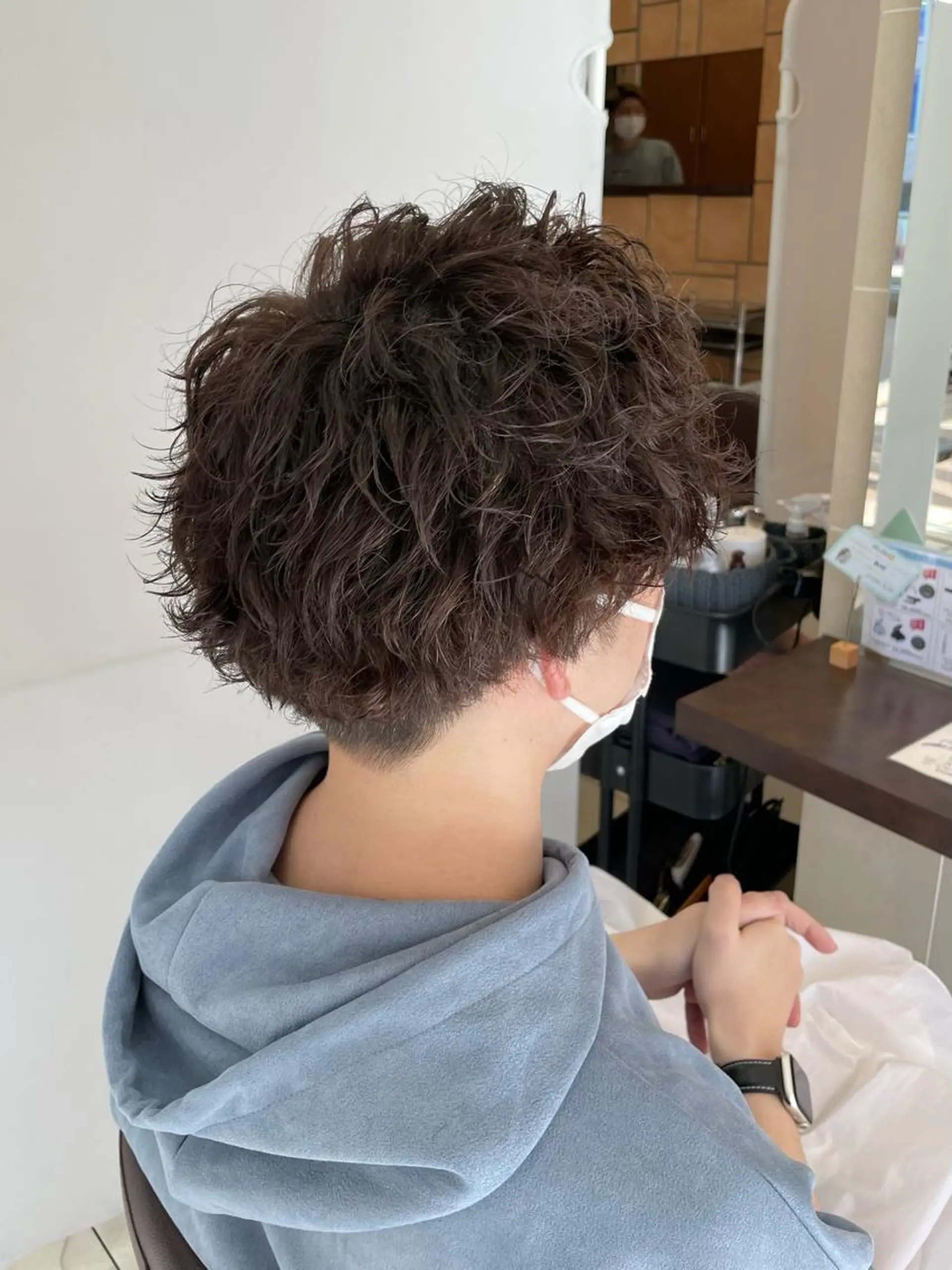 ショート カット パーマ 新籾 尚哉のヘアスタイル