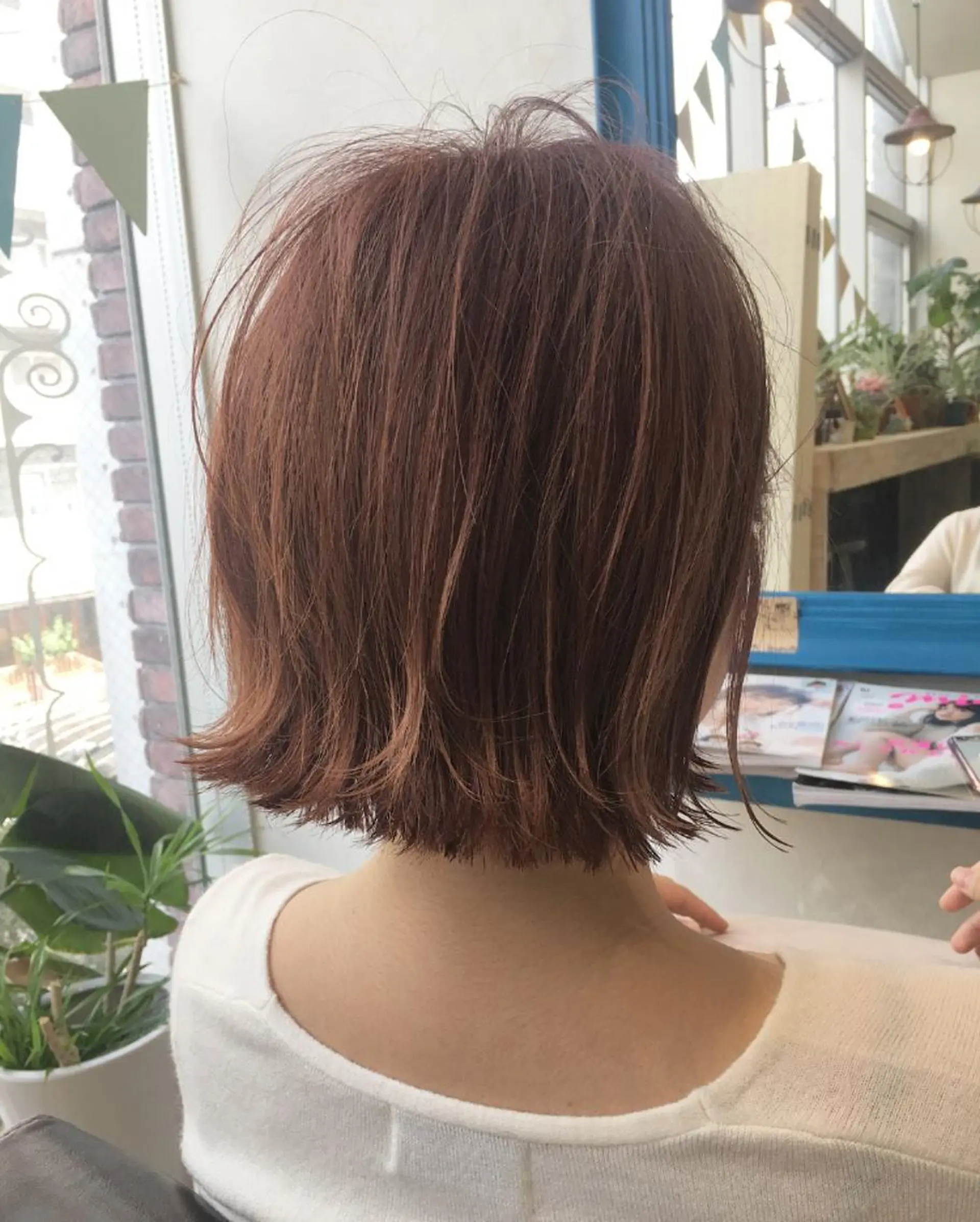 ミディアム カラー nakahara madokaのヘアスタイル