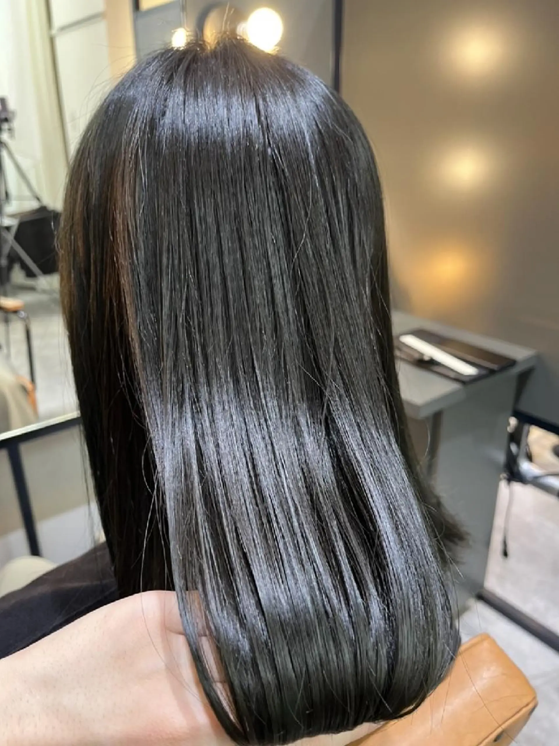 セミロング カラー 髪質改善ストレート Kantaのヘアスタイル