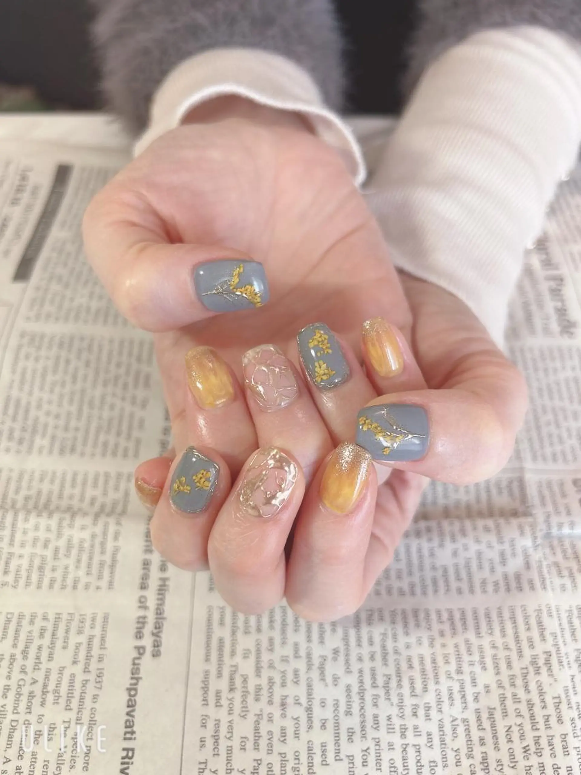 ネイル ミラーネイル ハンドネイル ハンドケア 森山 舞のネイルデザイン