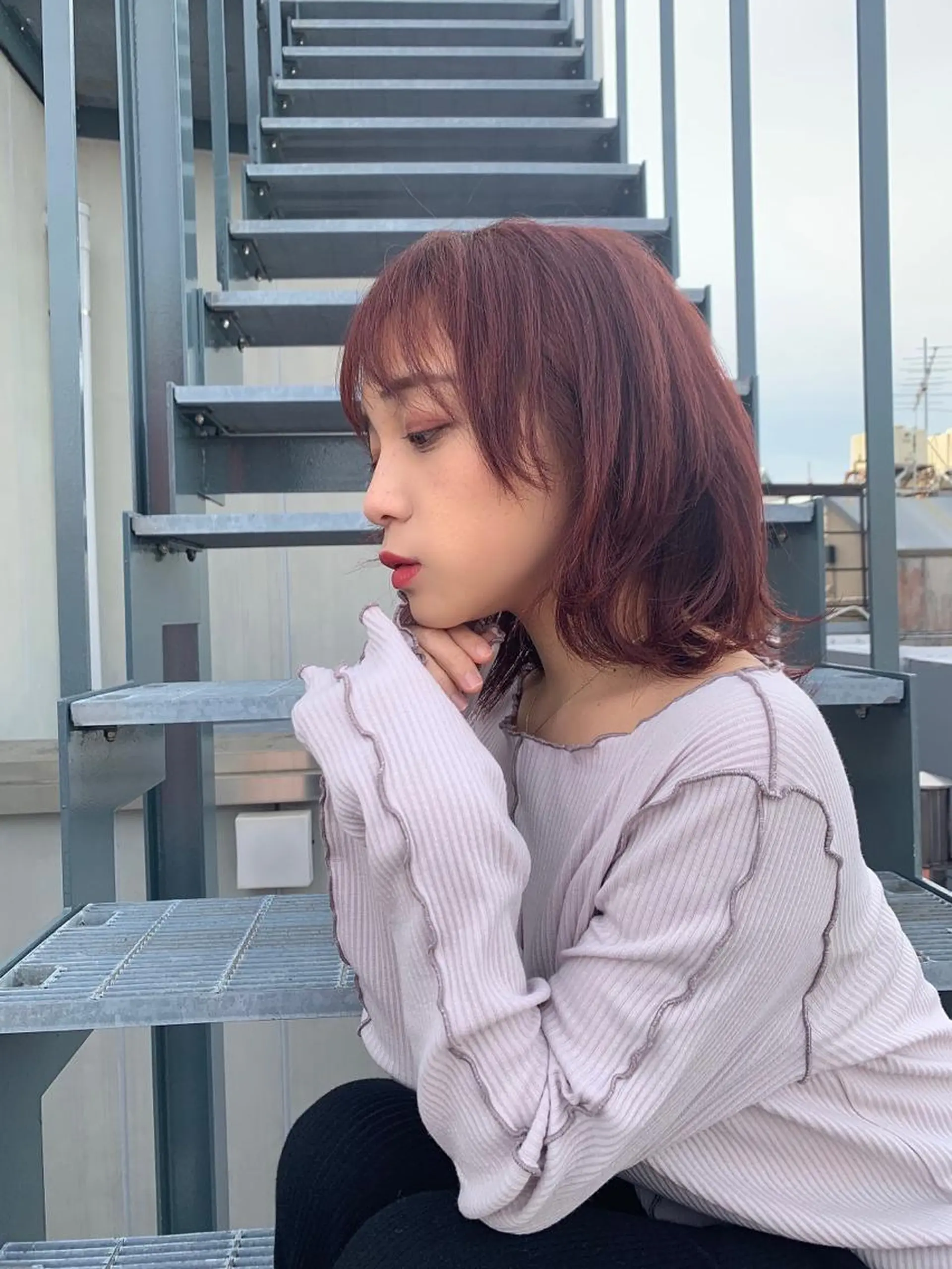 ミディアム カラー Sana / 韓国ヘア / カラーのヘアスタイル