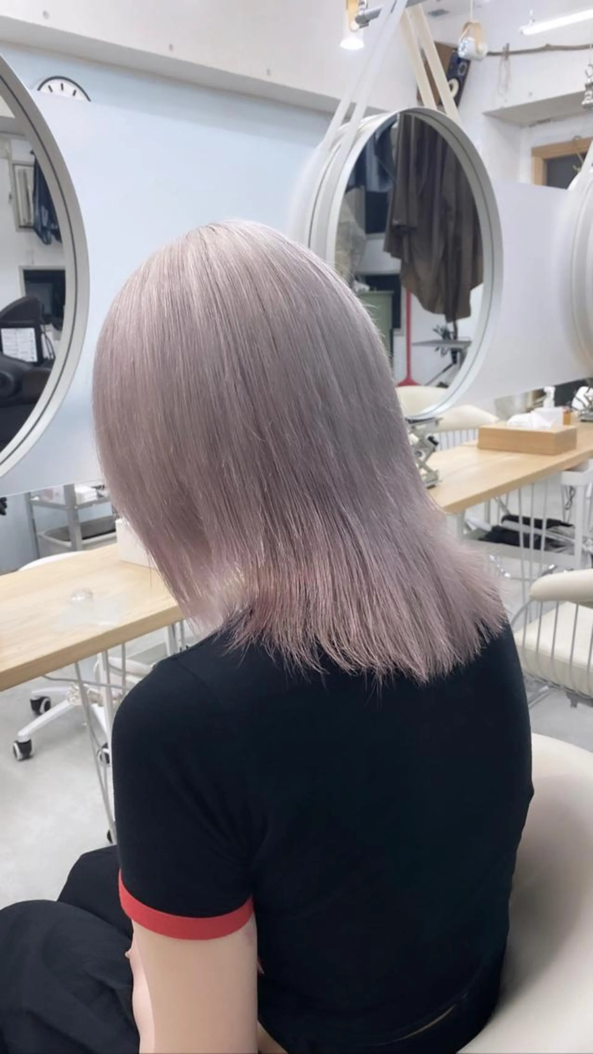 ロング カラー メンズ ケアブリーチ/ツヤ髪 /ハイトーン/西村のヘアスタイル