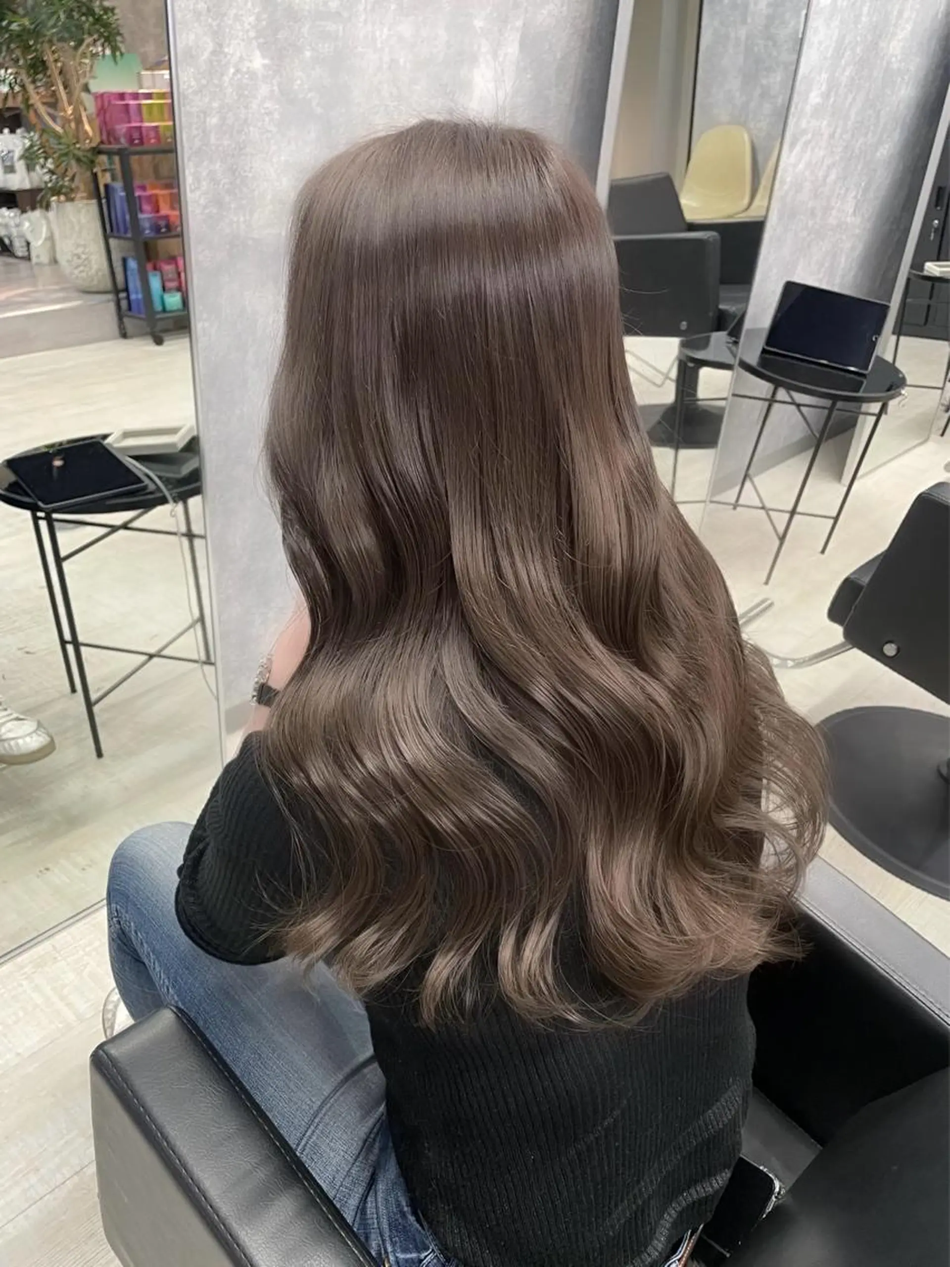 ロング カラー カット ヘアカラー トリートメント レイヤーカット/韓国 /心斎橋/宮城ほのかのヘアスタイル