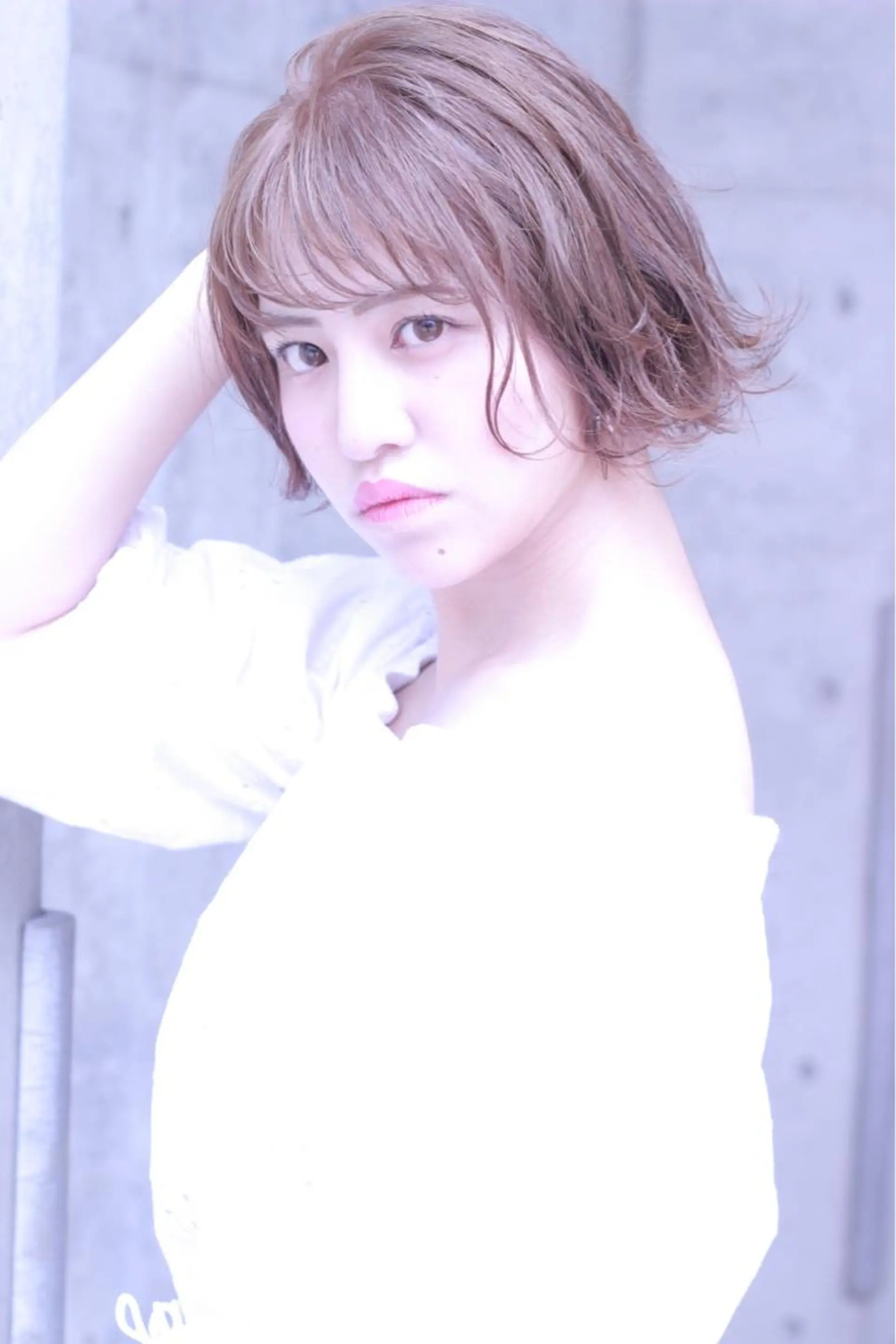 ミディアム カラー 及川 光のヘアスタイル