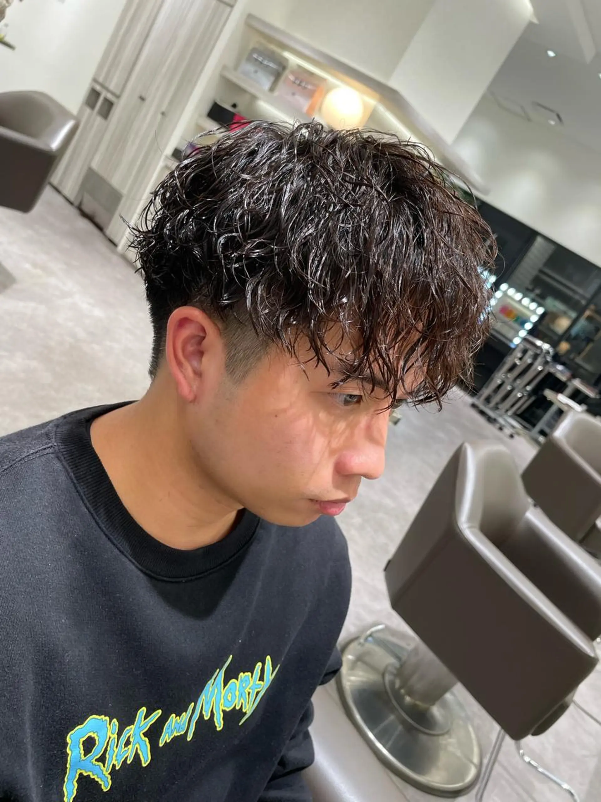 ショート パーマ メンズ カット Reginavita栄所属・メンズ特化/矢場町駅 徒歩1分/岡本一真のヘアスタイル