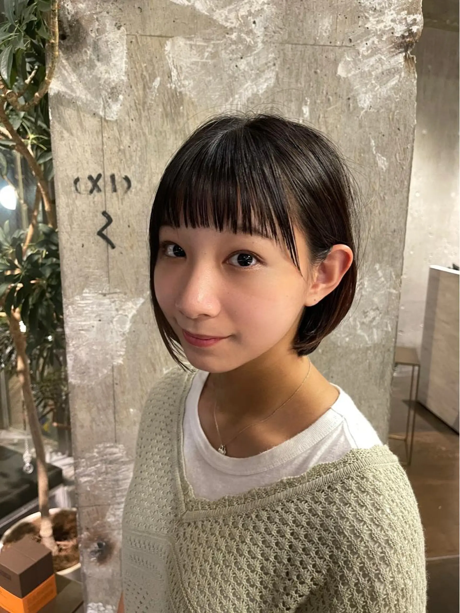 ショート レイヤー特化/小顔顔 周り/セノ/表参道のヘアスタイル