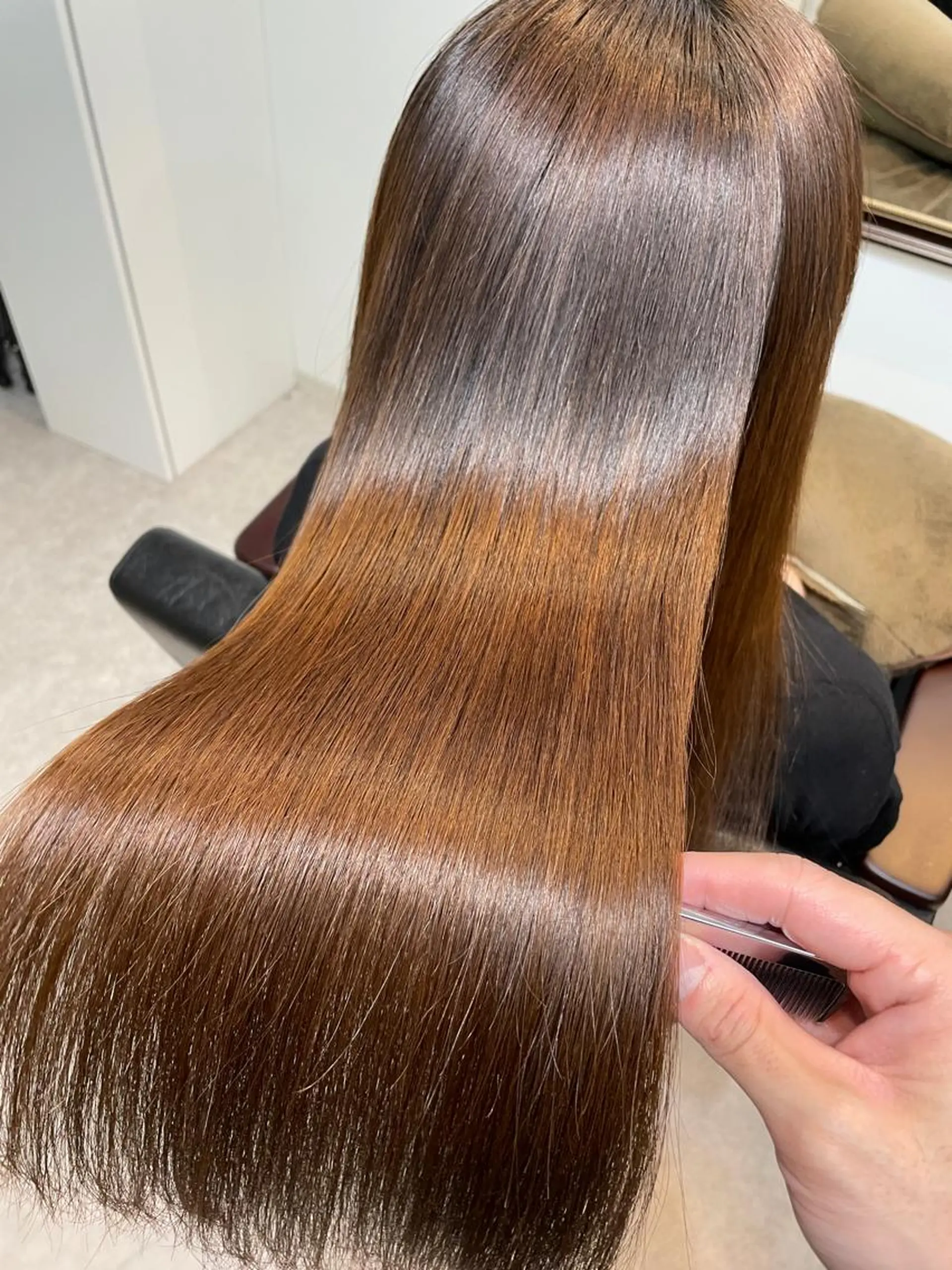 ロング 縮毛矯正 トリートメント Re:start所属・【髪質改善】大川 倖平のヘアスタイル