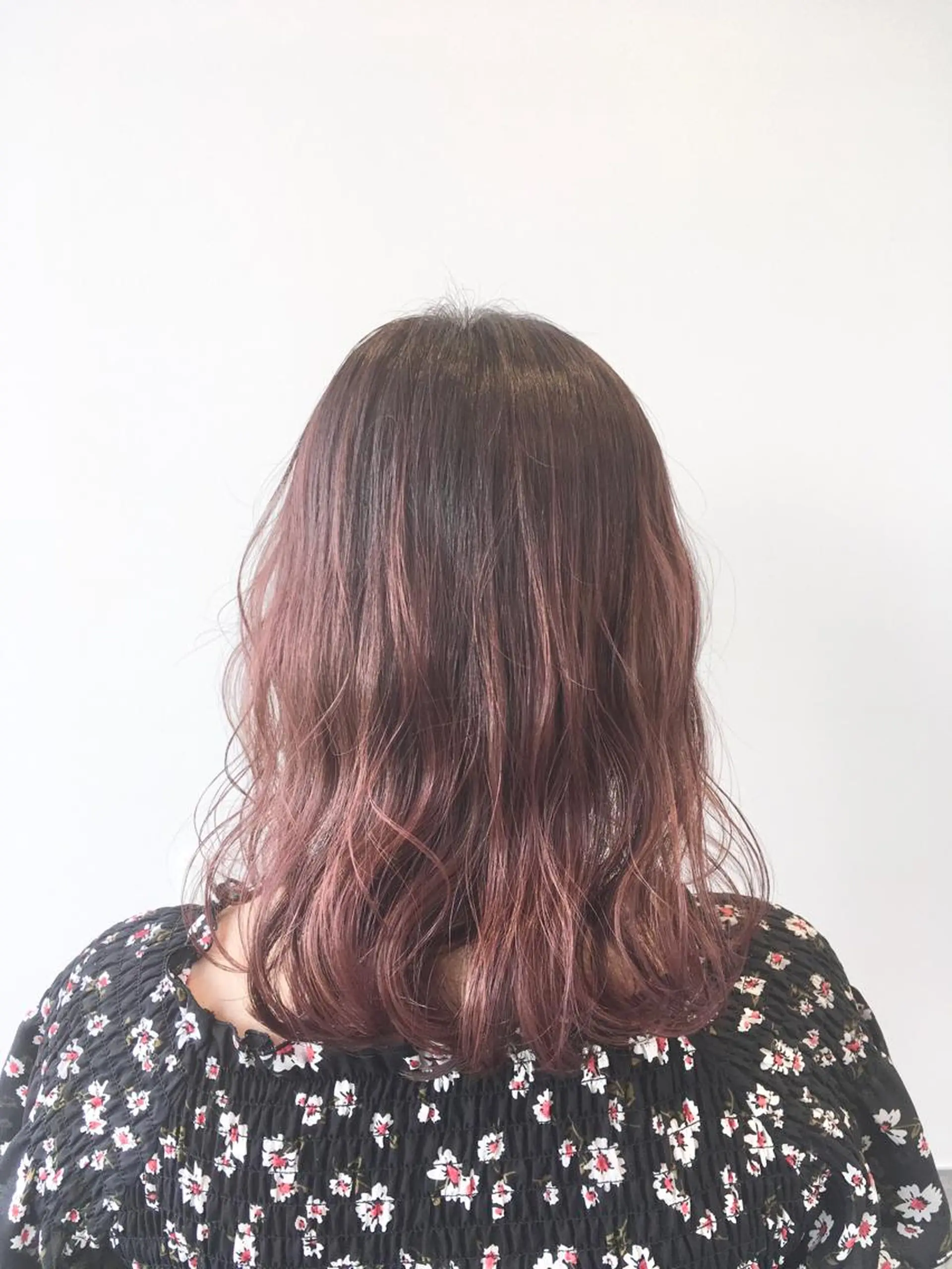 ミディアム カラー ベージュカラー ピンクカラー ピンクベージュ ヘアカラー トリートメント ヘッドスパ ヘアセット yoshi ☆のヘアスタイル