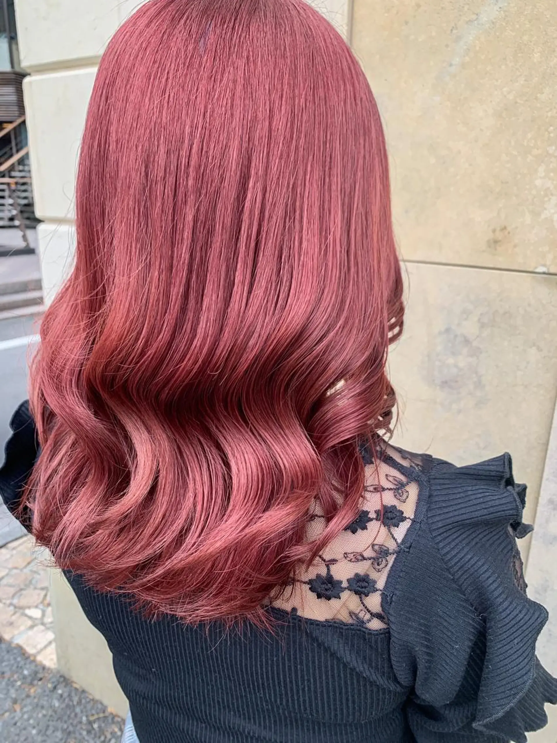 ミディアム カラー ヘアアレンジ ヘアカラー トリートメント yuka .のヘアスタイル