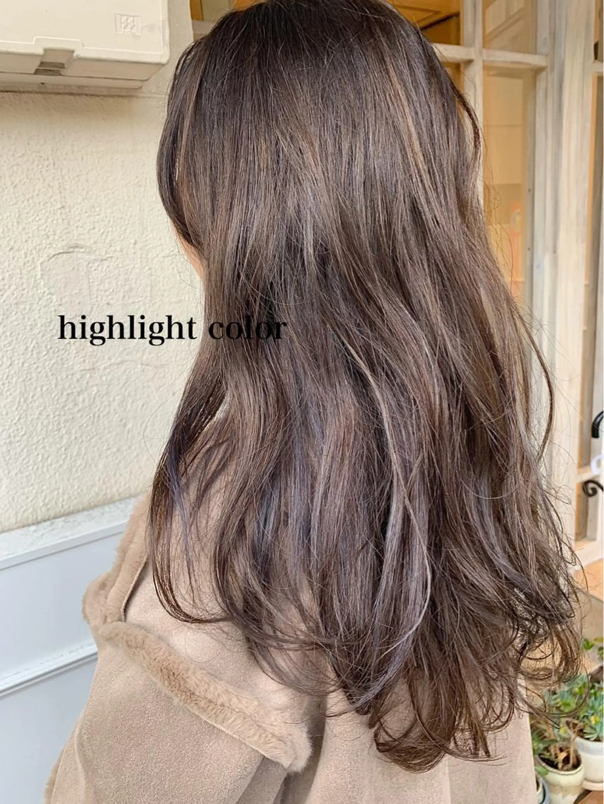 ロング カラー zina藤崎📛 井上美乃里のヘアスタイル