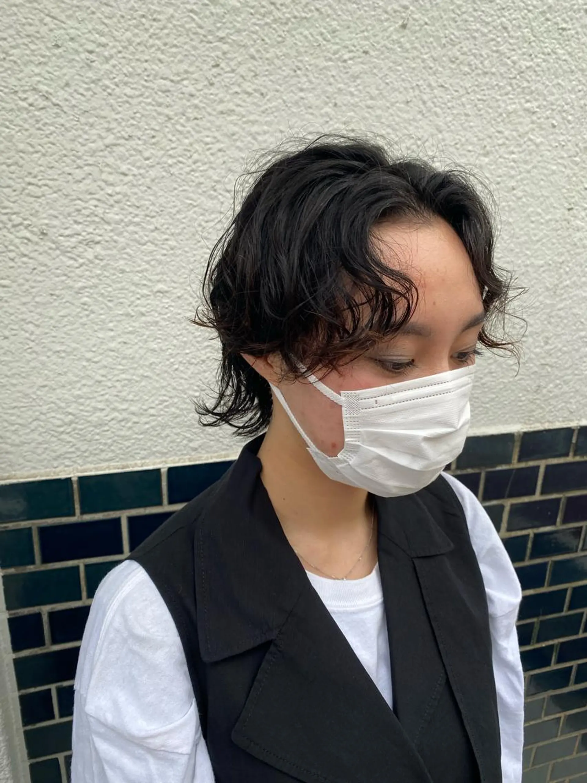 ミディアム パーマ ミディアムパーマ ウルフカット お任せヘア☘️☘️ 及川渚のヘアスタイル