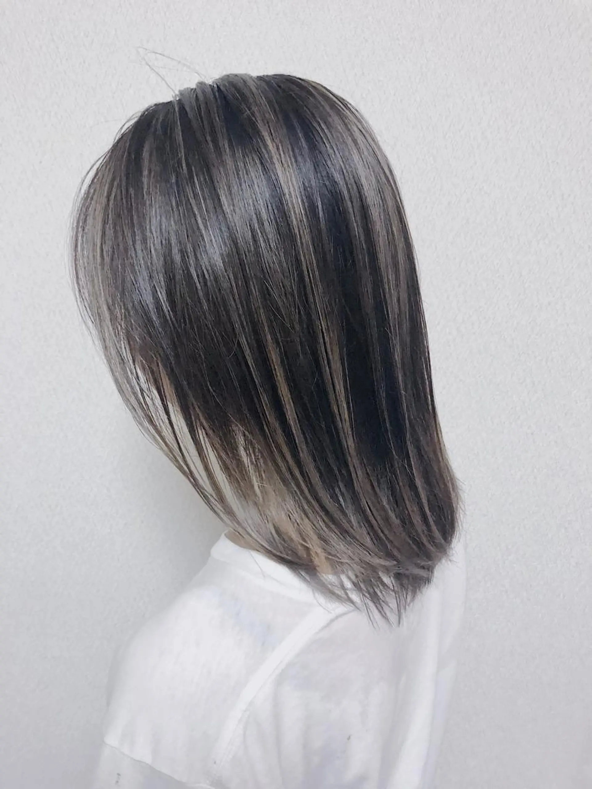 ミディアム カラー ケアブリーチ /髪質 改善/古橋圭史郎のヘアスタイル