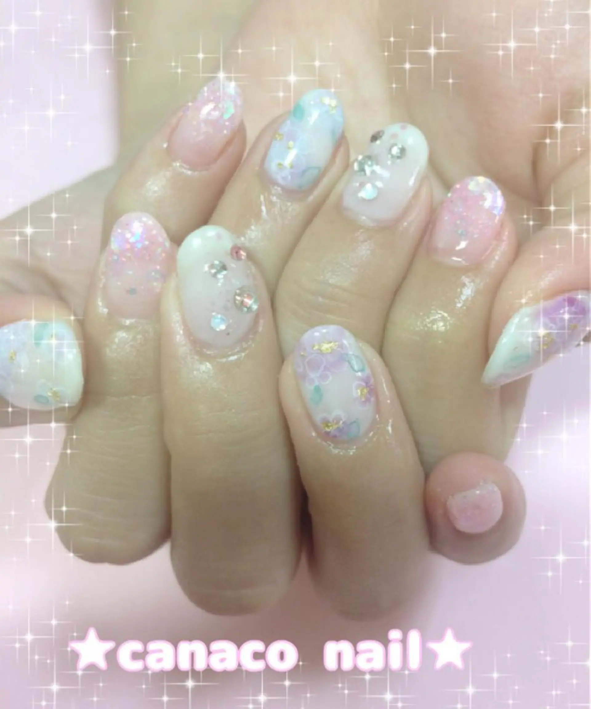 ネイル ハンドネイル ハンドケア ベテランネイル cnc  nailのネイルデザイン