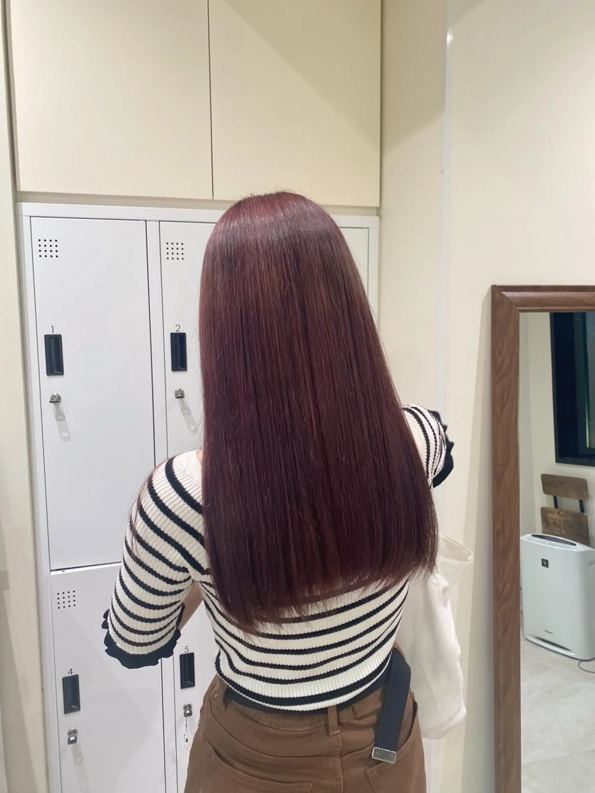 ロング カラー アッシュ ラベンダーカラー ラベンダーアッシュ 暖色カラー /ヘアアレンジ/花鈴のヘアスタイル