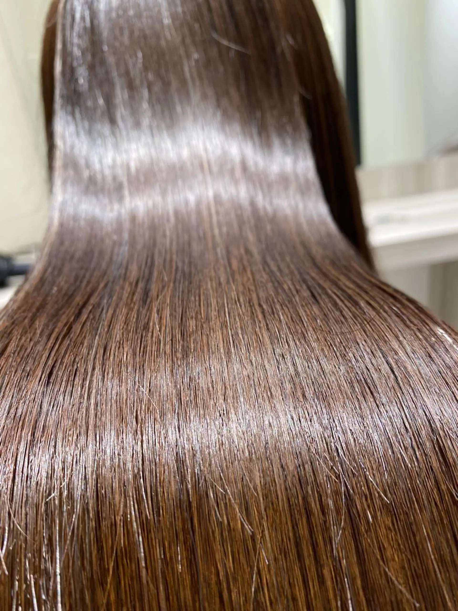 セミロング ムトウセイマ/ 縮毛矯正/ブリーチのヘアスタイル