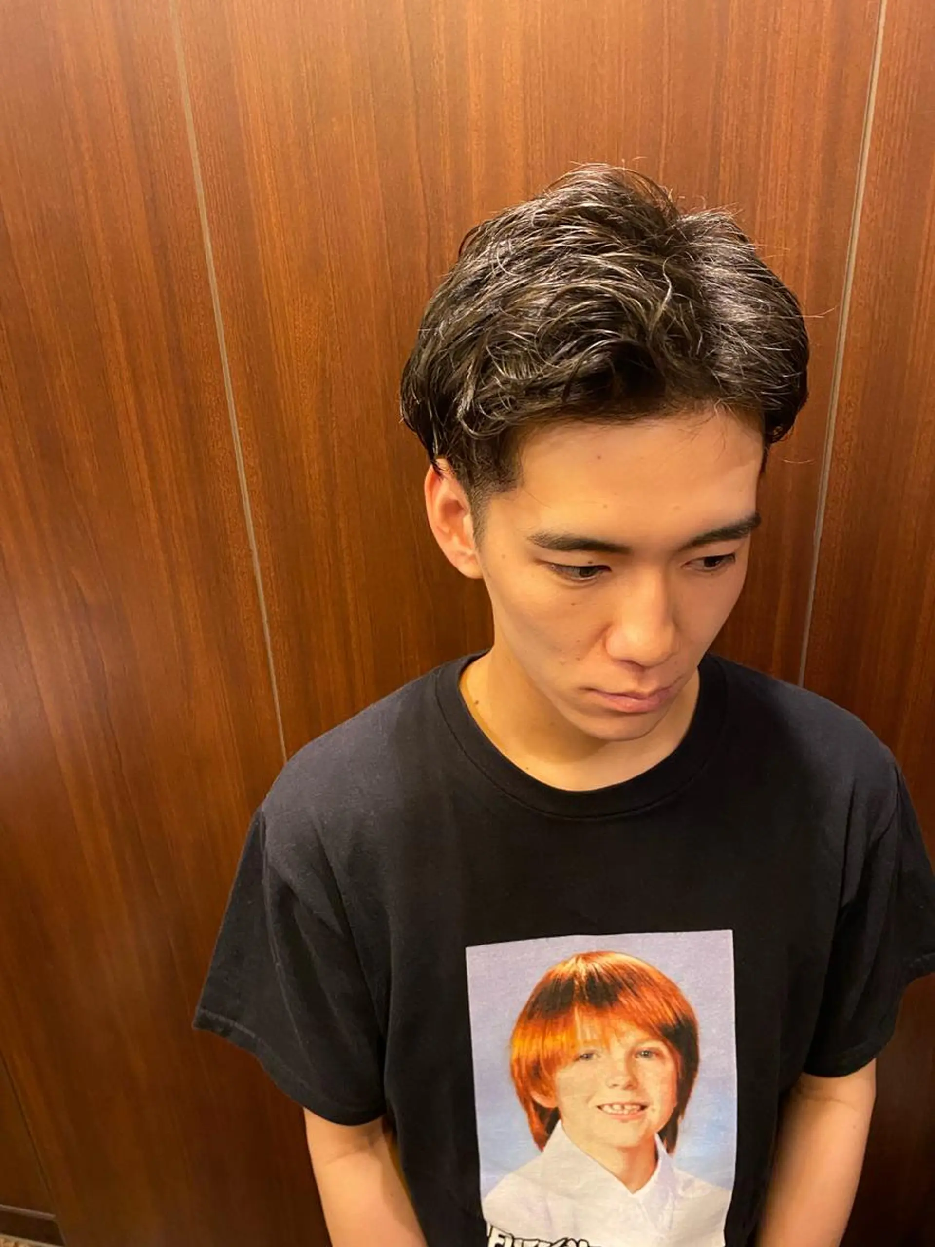 ミディアム ミディアムパーマ 齋藤 大晟のヘアスタイル