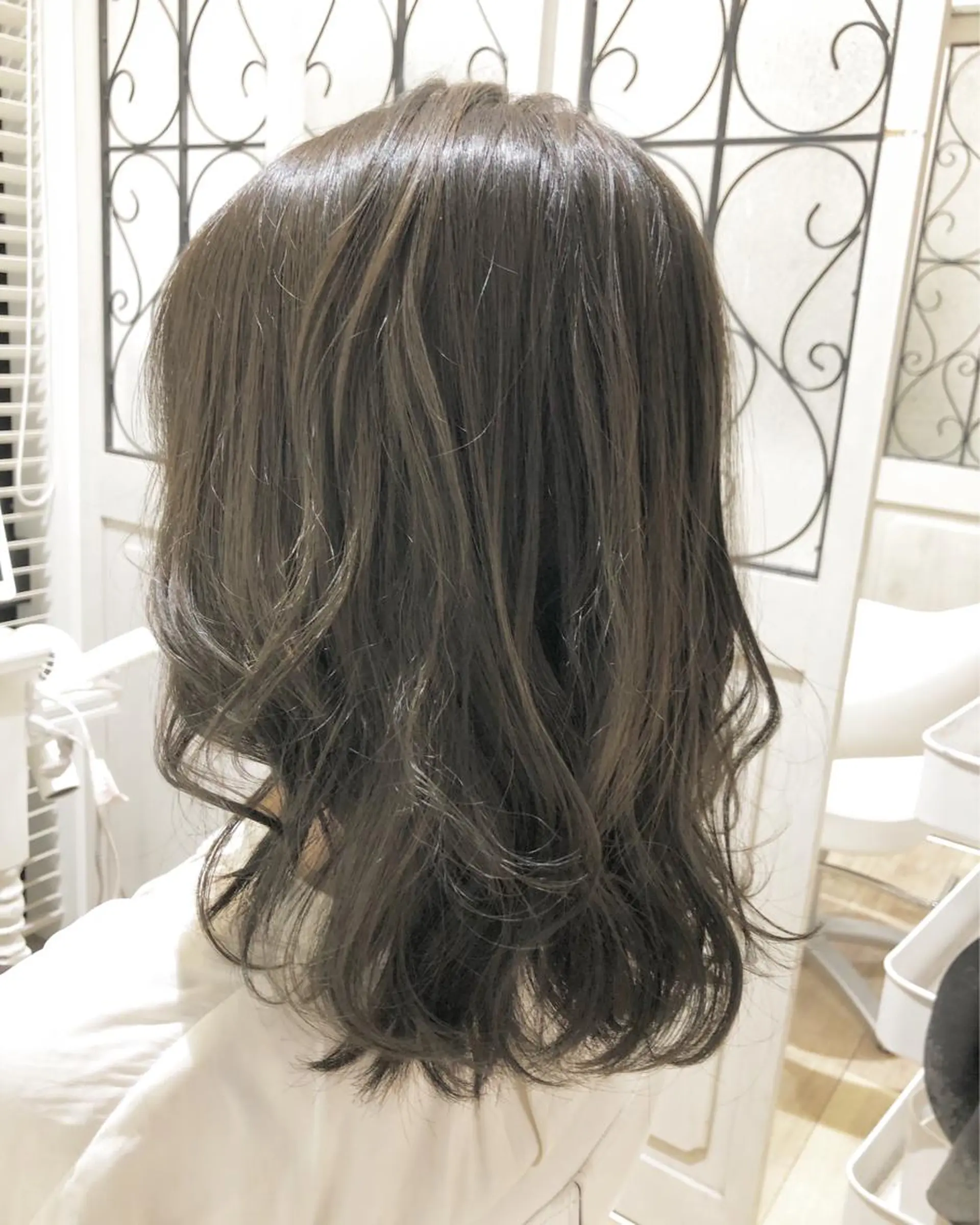 ミディアム カラー アクアカラー アッシュ 透明感カラー ミント ✨🌿大人可愛い愛さ れhair🌿✨松本のヘアスタイル
