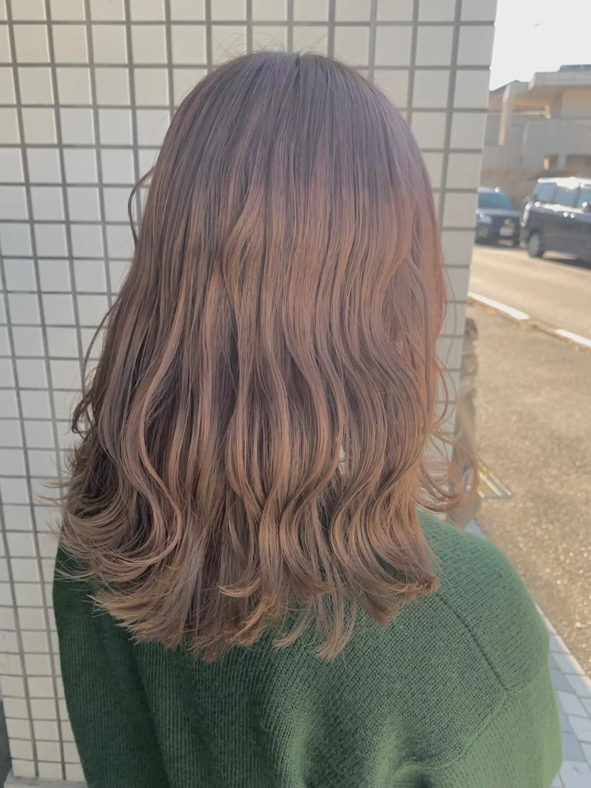 カラー バレイヤージュ ベージュカラー ブリーチ ケアブリーチ ダブルカラー 🌷かわばた めい🌷のヘアスタイル