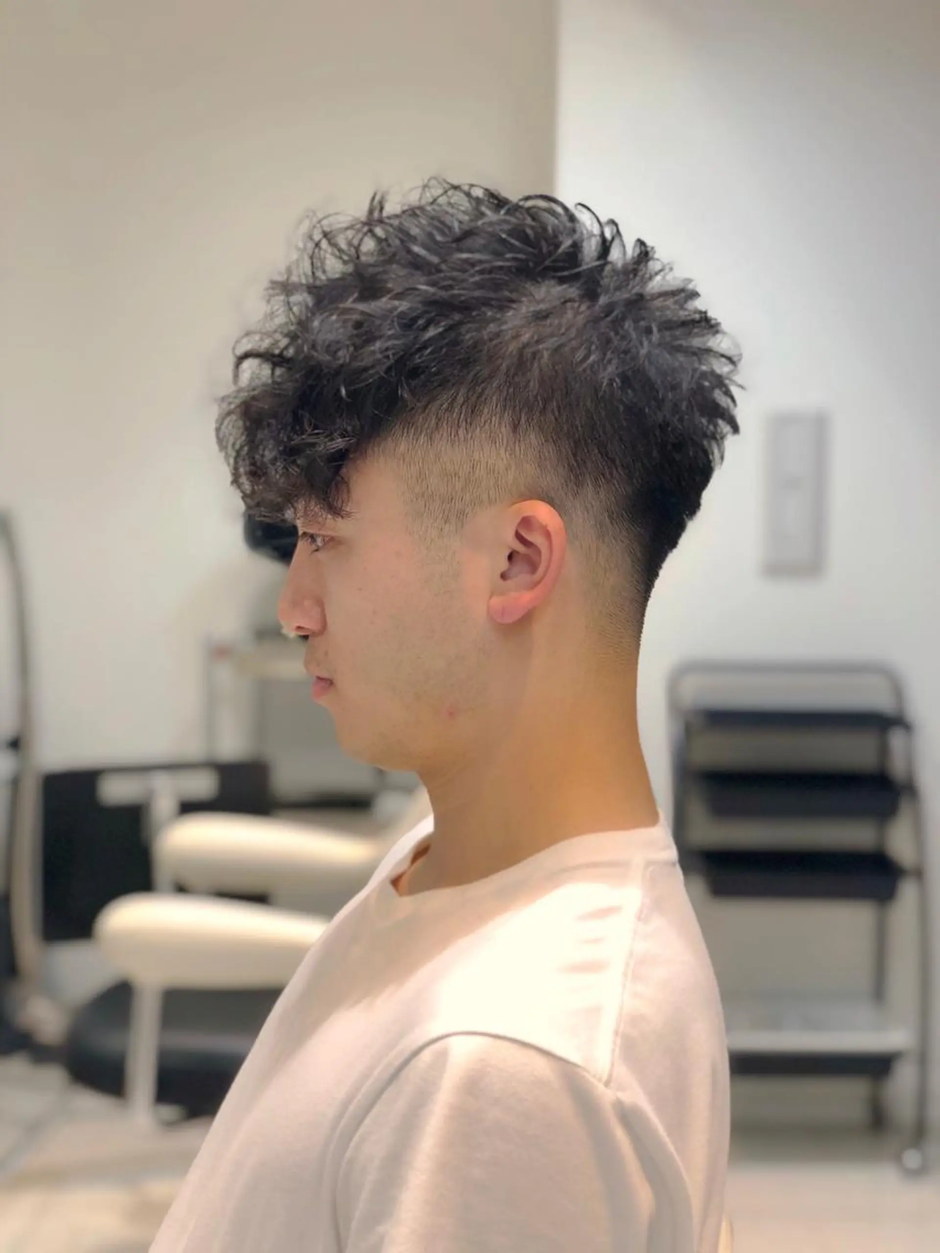 ショート パーマ メンズ カット ヘッドスパ レイヤーカット ショート/宮本洋介のヘアスタイル