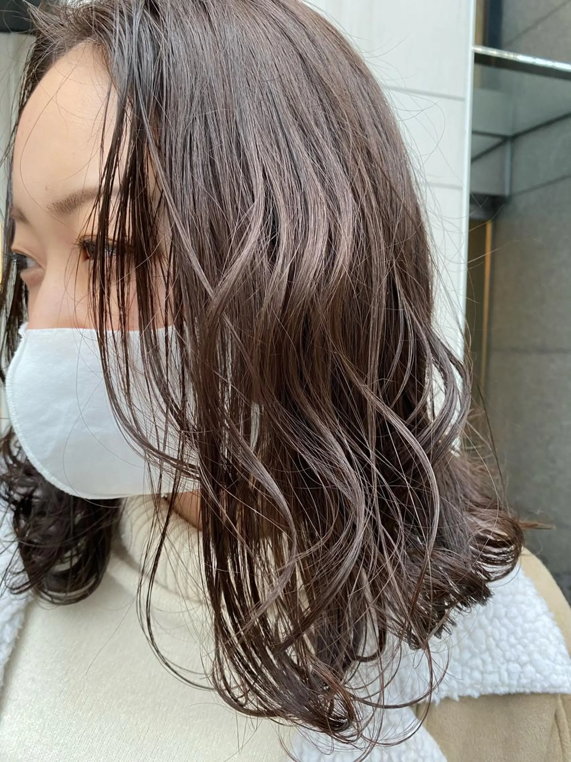 ミディアム カラー デザインカラー/ボブ ブリーチカラー/ユリのヘアスタイル