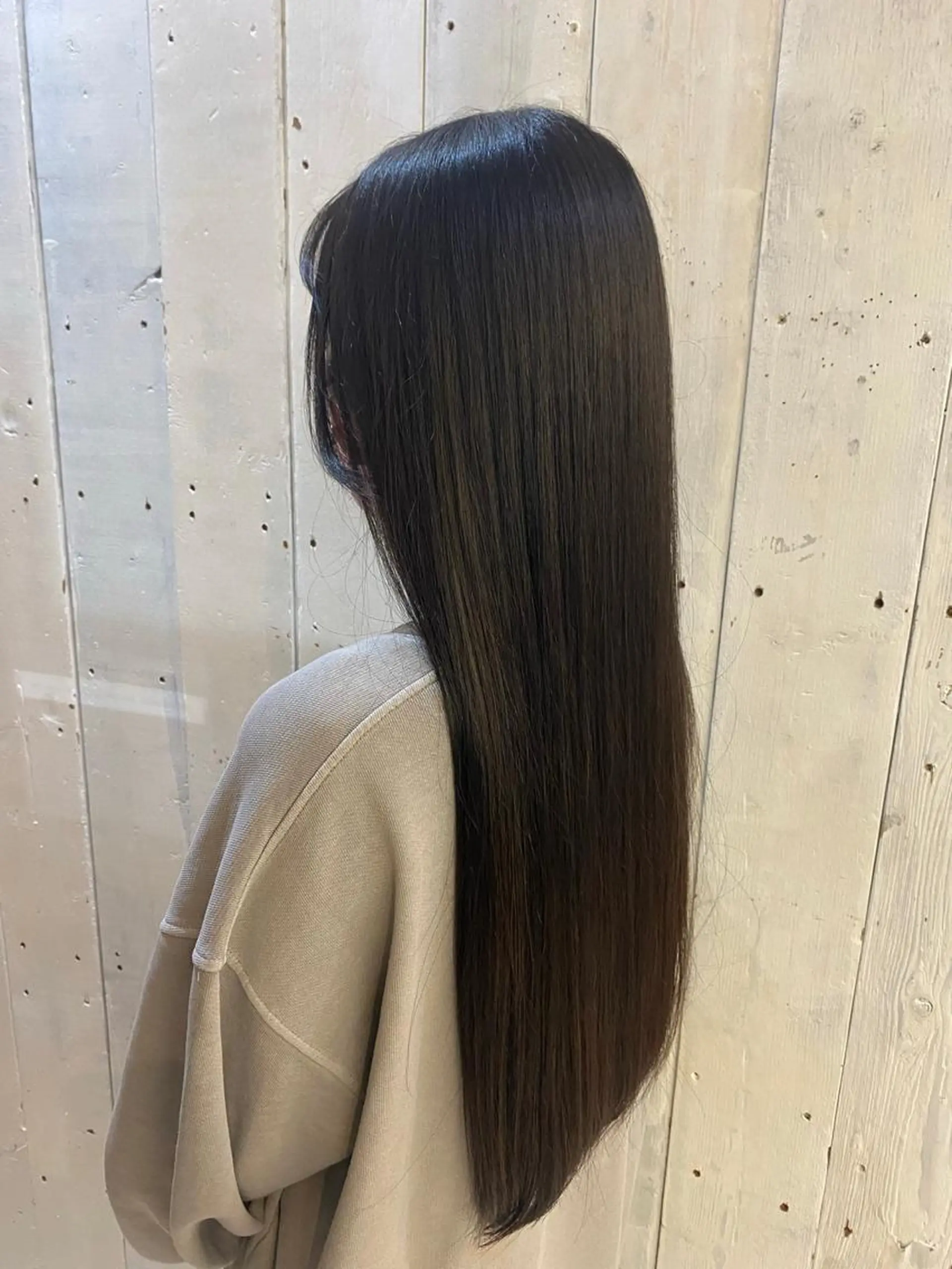 ロング 縮毛矯正 ストレート🌹カラー お任せを🌈bucoのヘアスタイル