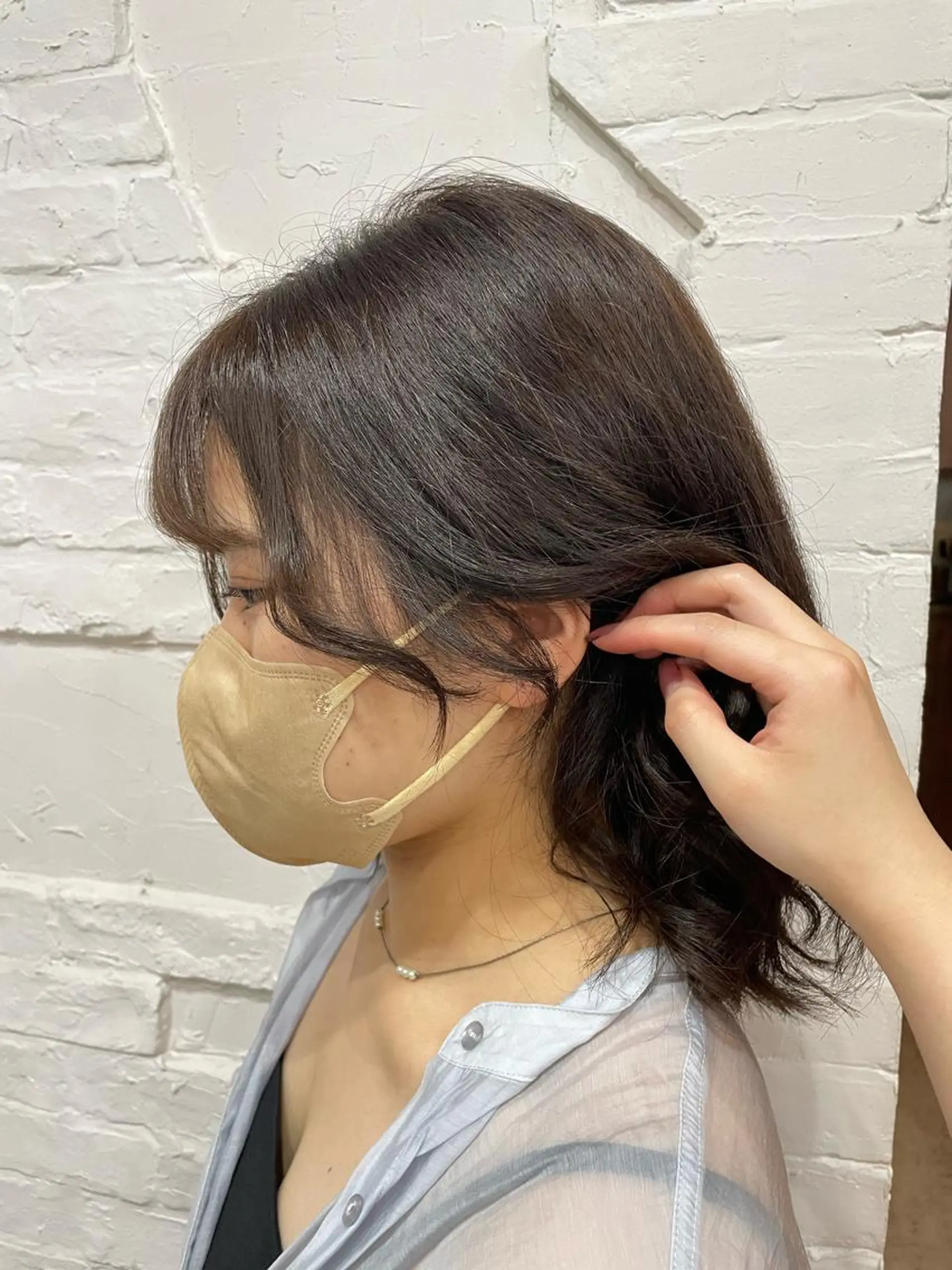 ミディアム カラー カット ヘアカラー トリートメント 【ピンク/韓国ヘア/ ヘアセット】亜海のヘアスタイル