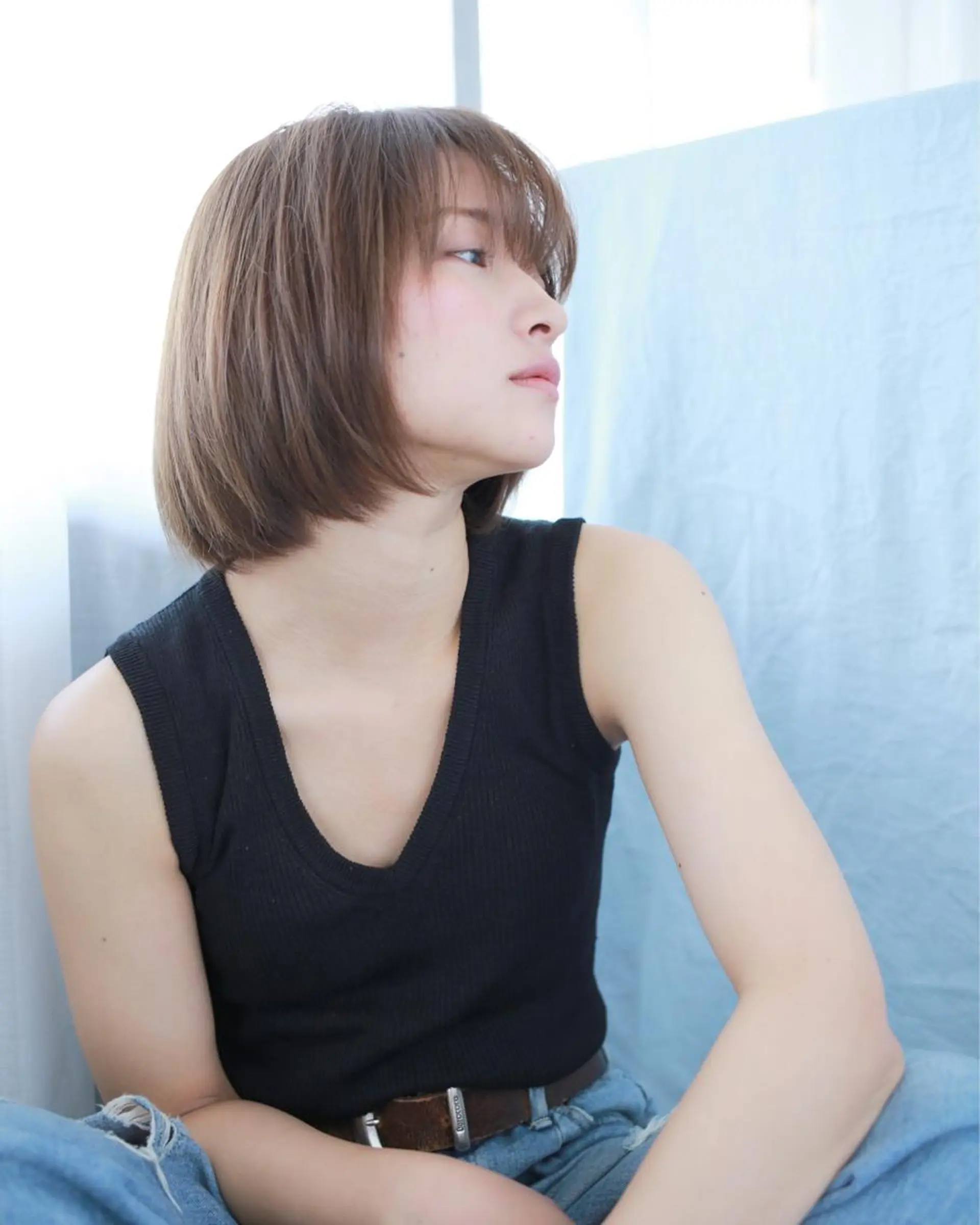 ミディアム カラー カット ヘアカラー neolive emのヘアスタイル