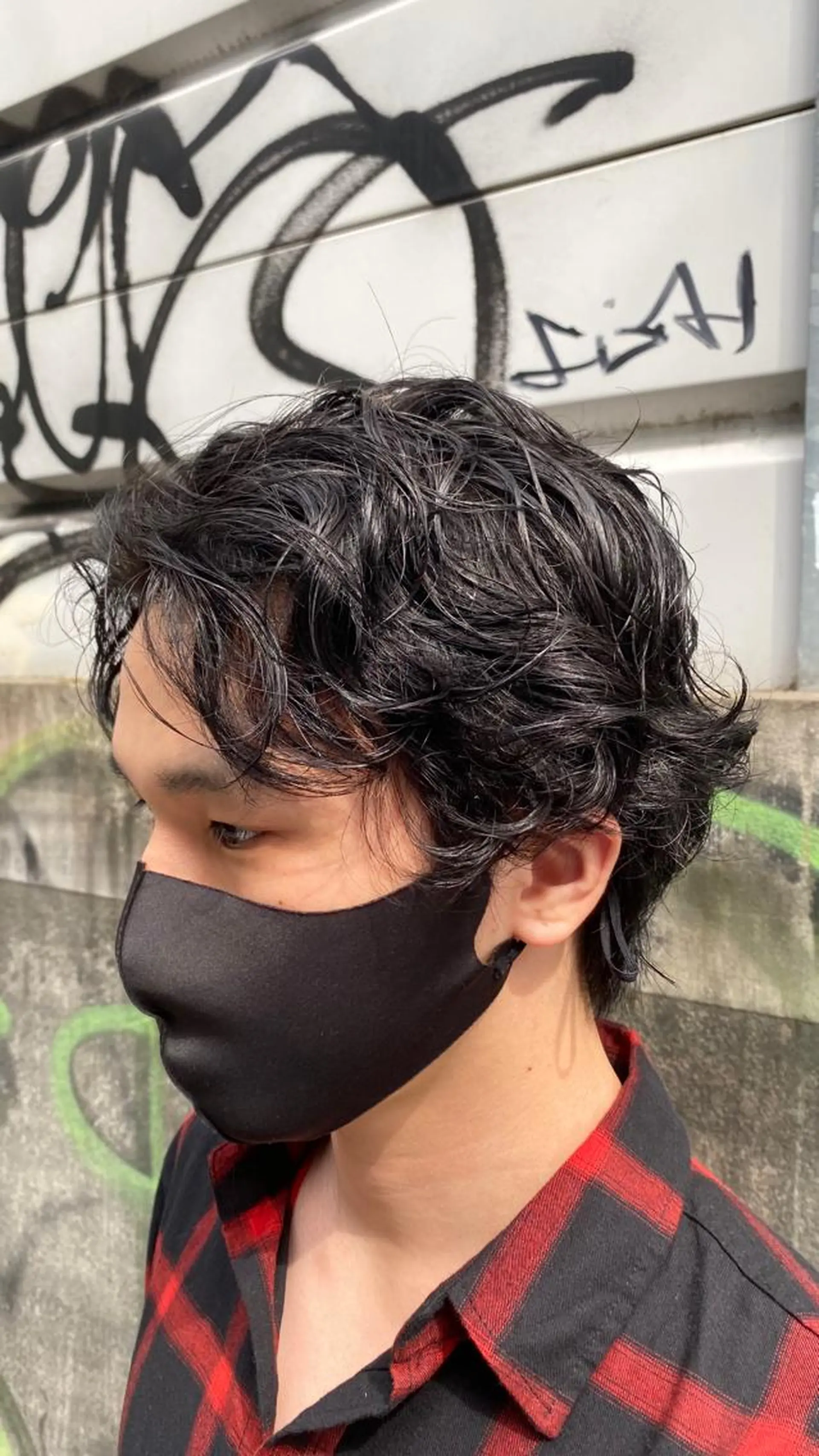 パーマ メンズ カット パーマ ヘアセット メンズブリーチカラー /パーマ ごーた立川のヘアスタイル