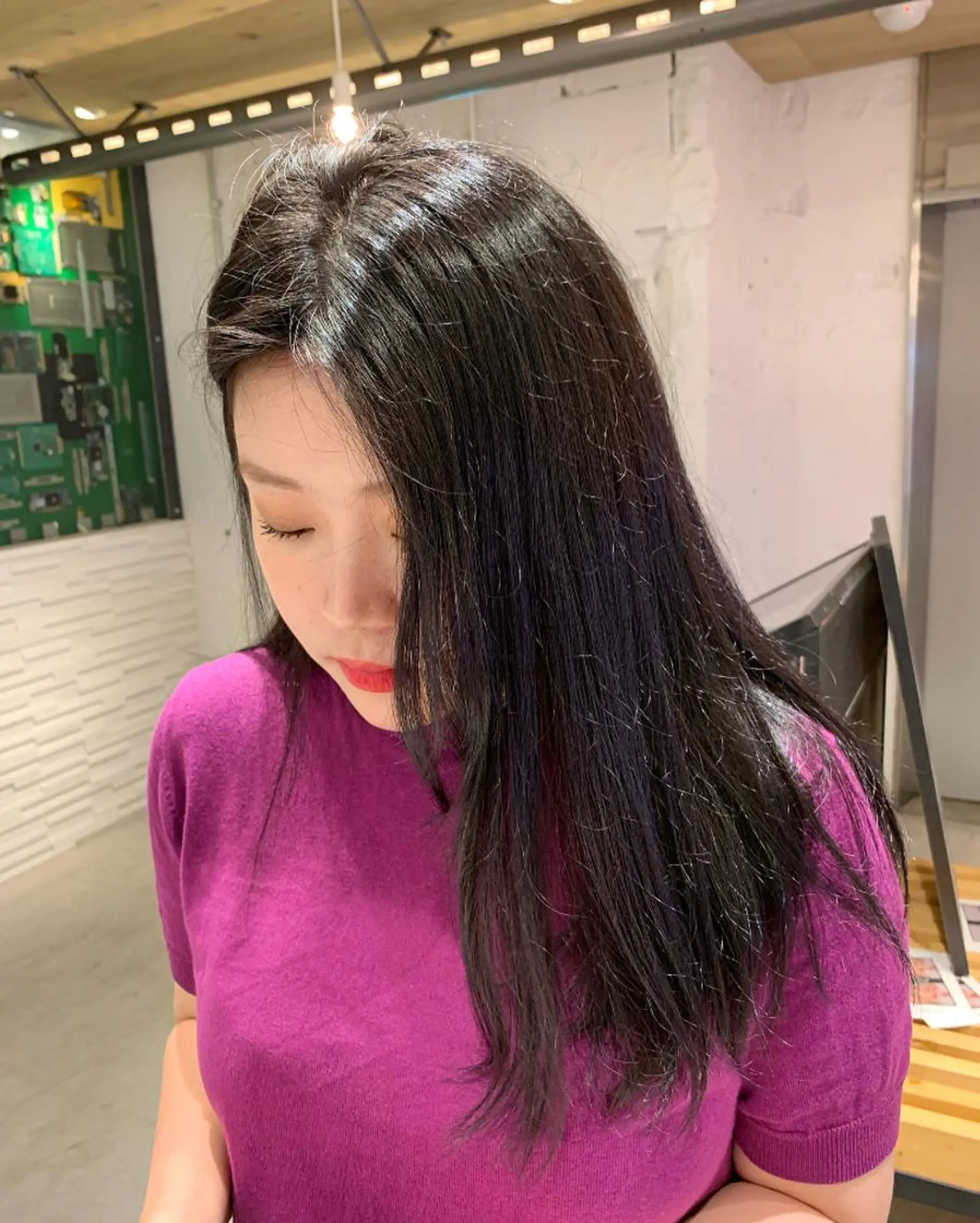 ロング u n aのヘアスタイル