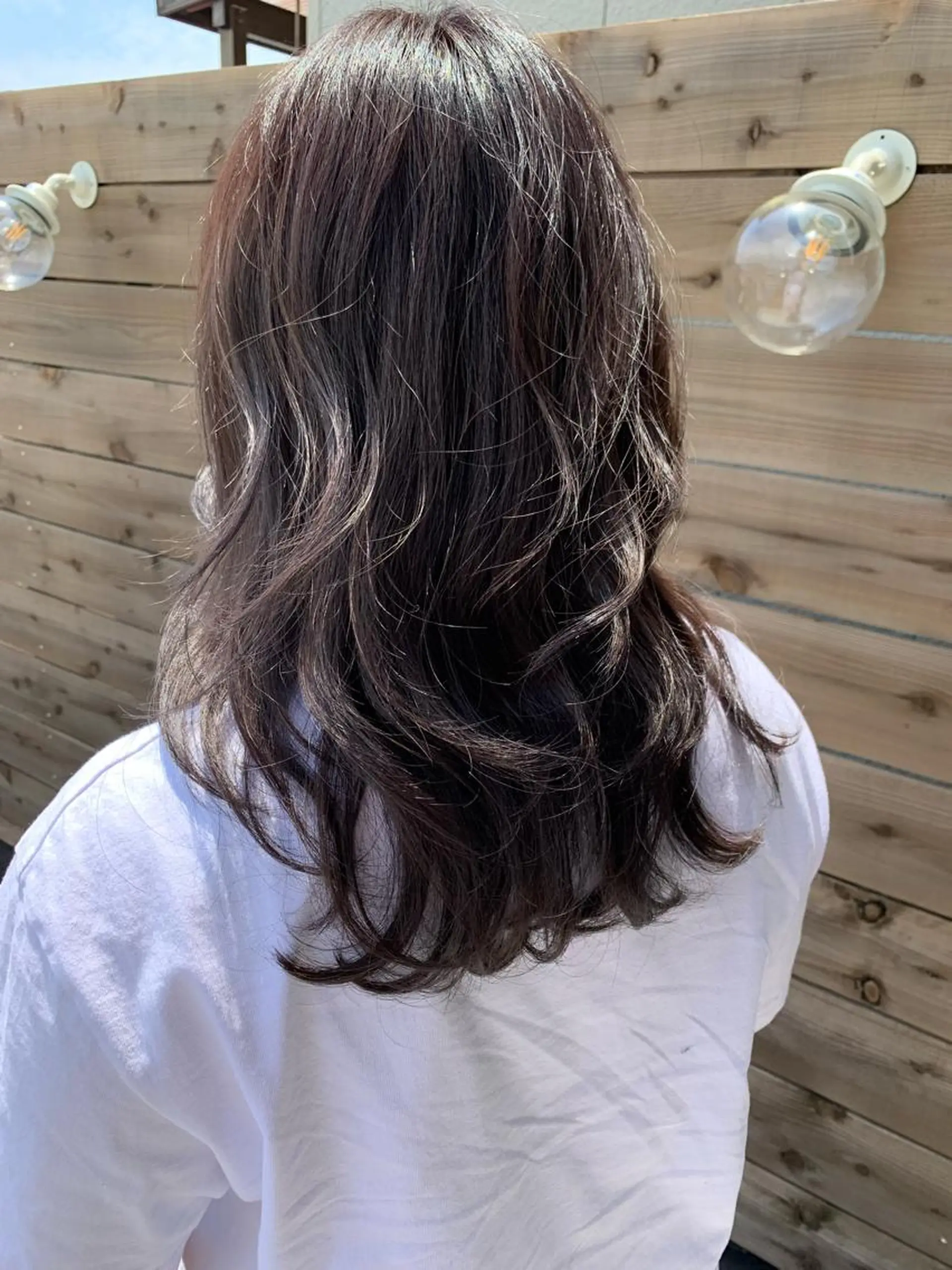 ミディアム カラー chihale 富樫莉香のヘアスタイル