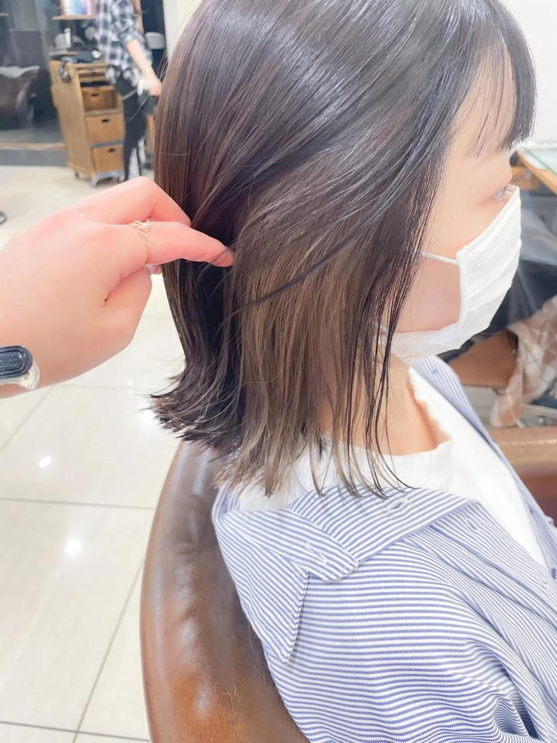 ミディアム カラー ベージュカラー インナーカラー カット ヘアカラー トリートメント ✨カラー支持No.1 🧸ワキ カナコ🧸のヘアスタイル