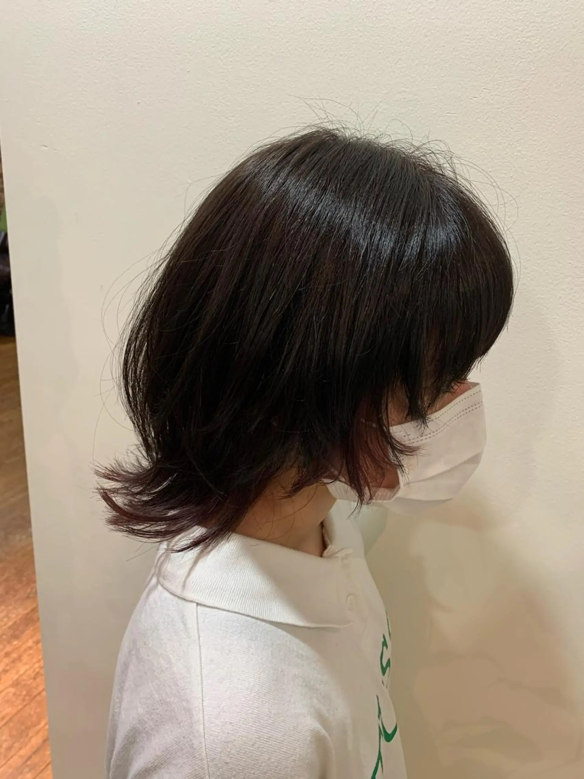 ミディアム ウルフカット カット特化美容師 齋藤桐のヘアスタイル