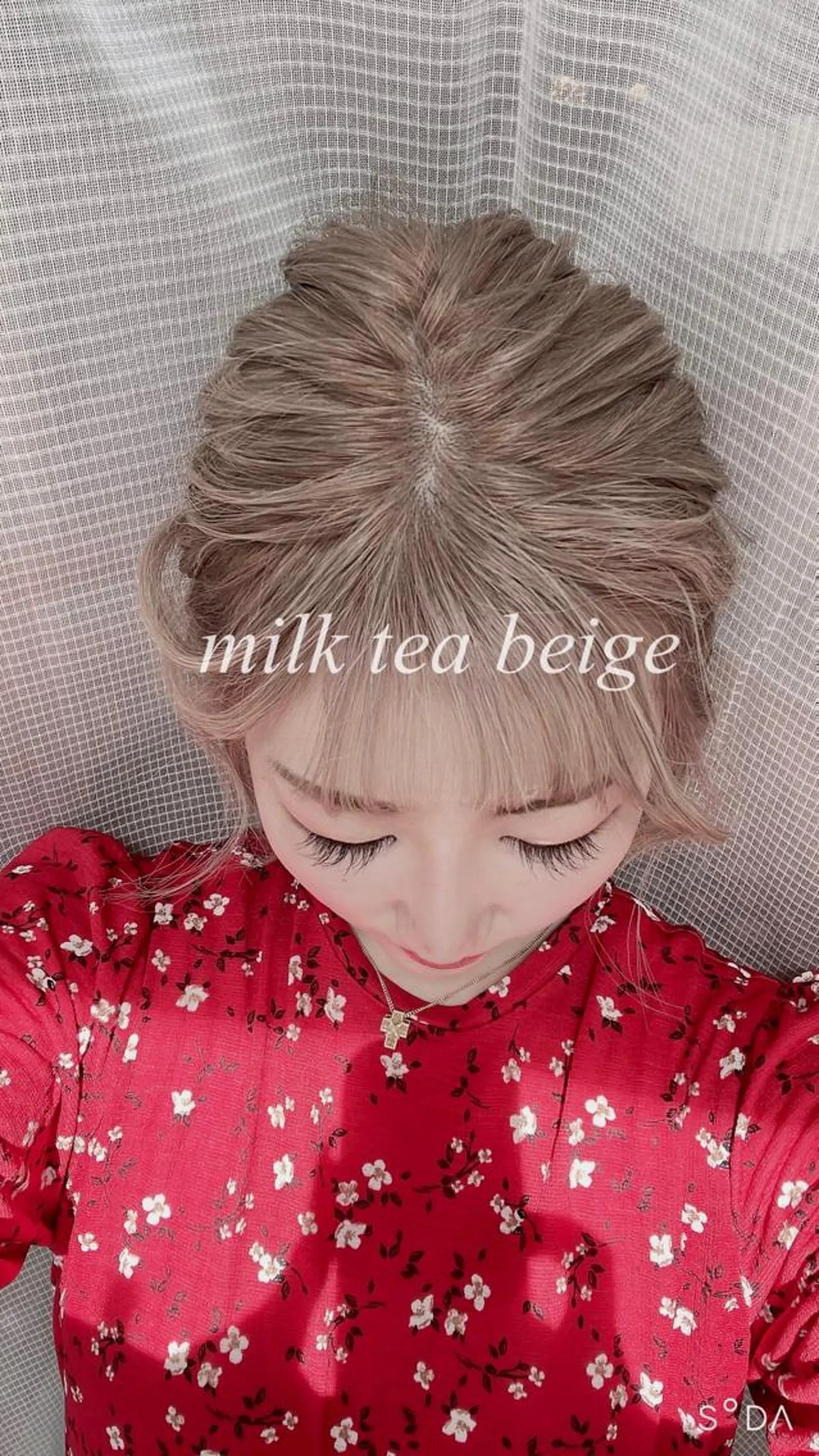 ミディアム カラー ヘアアレンジ ブリーチカラー特化 U-topia小島のヘアスタイル